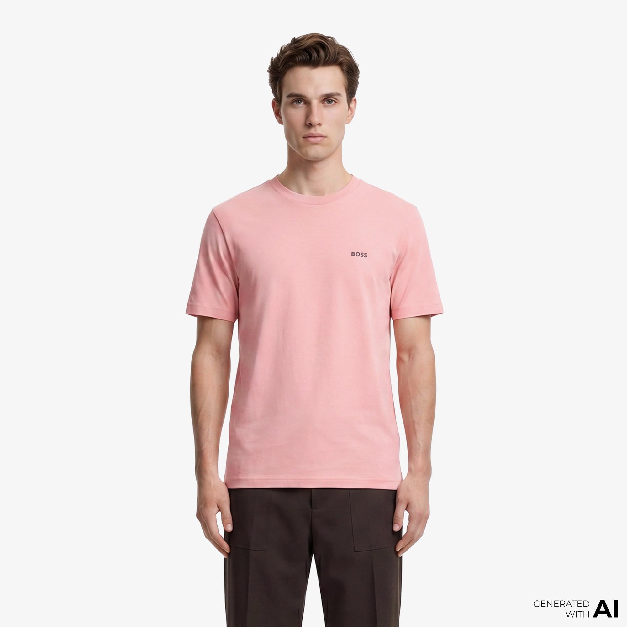 Boss Erkek Pembe T-Shirt