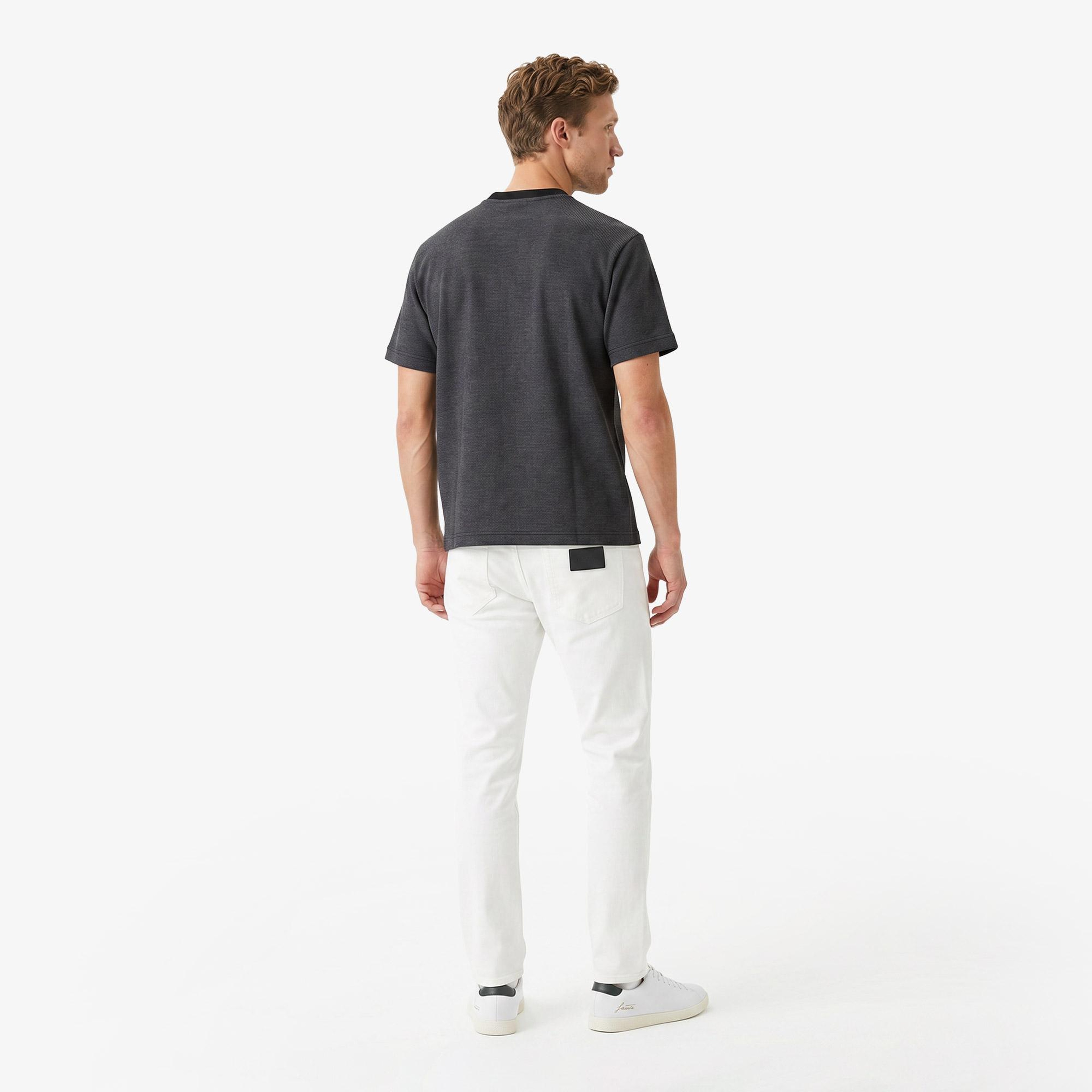 Erkek Slim Fit Krem Jean Pantolon