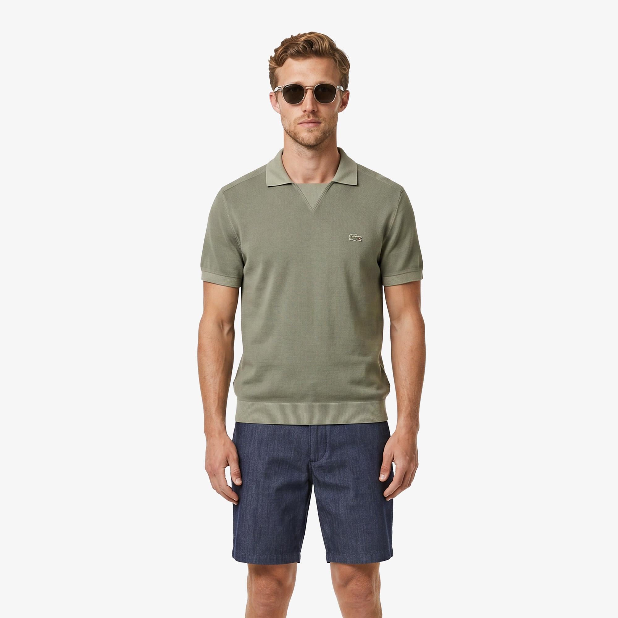 Erkek Relaxed Fit Haki Polo