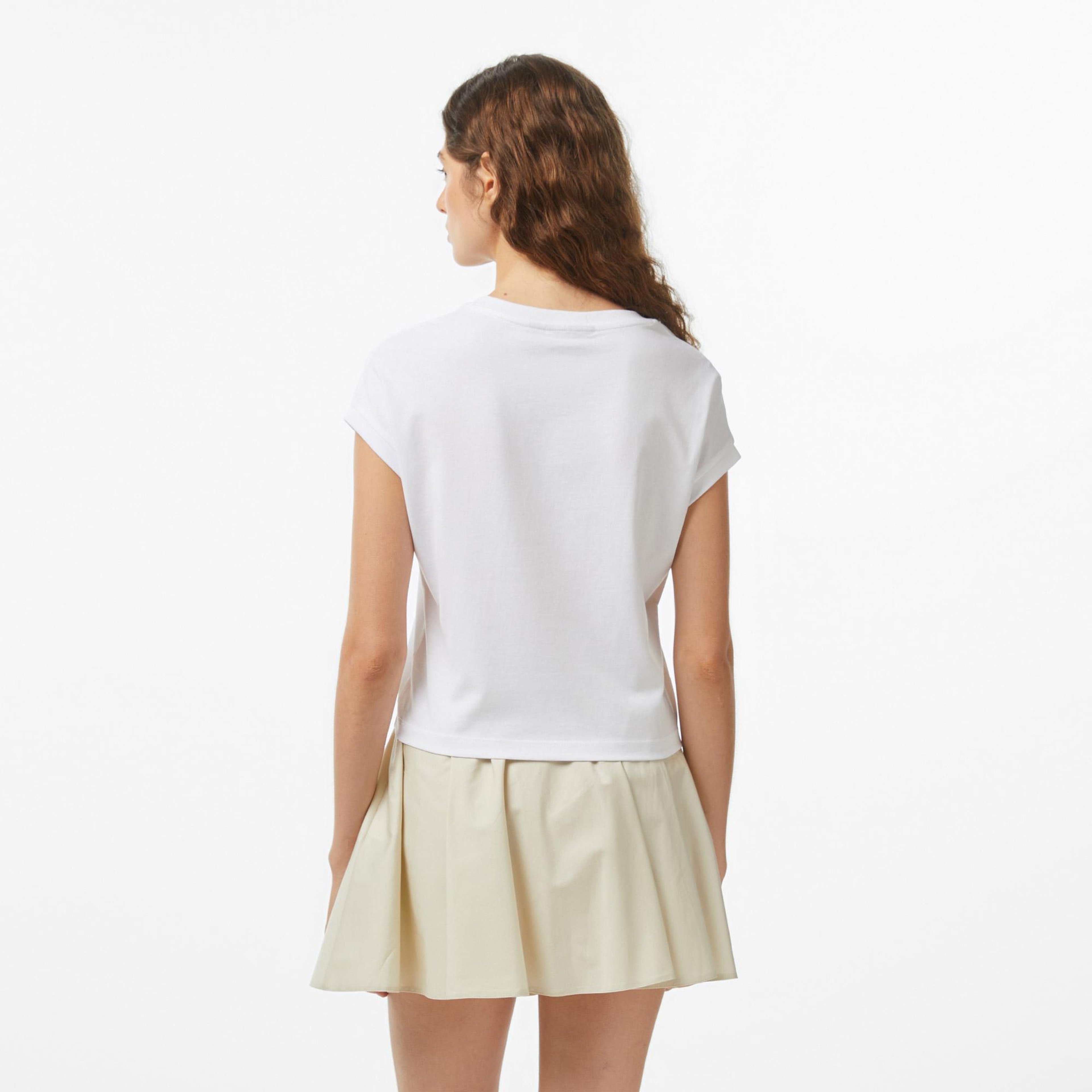 Converse Kadın Beyaz T-Shirt
