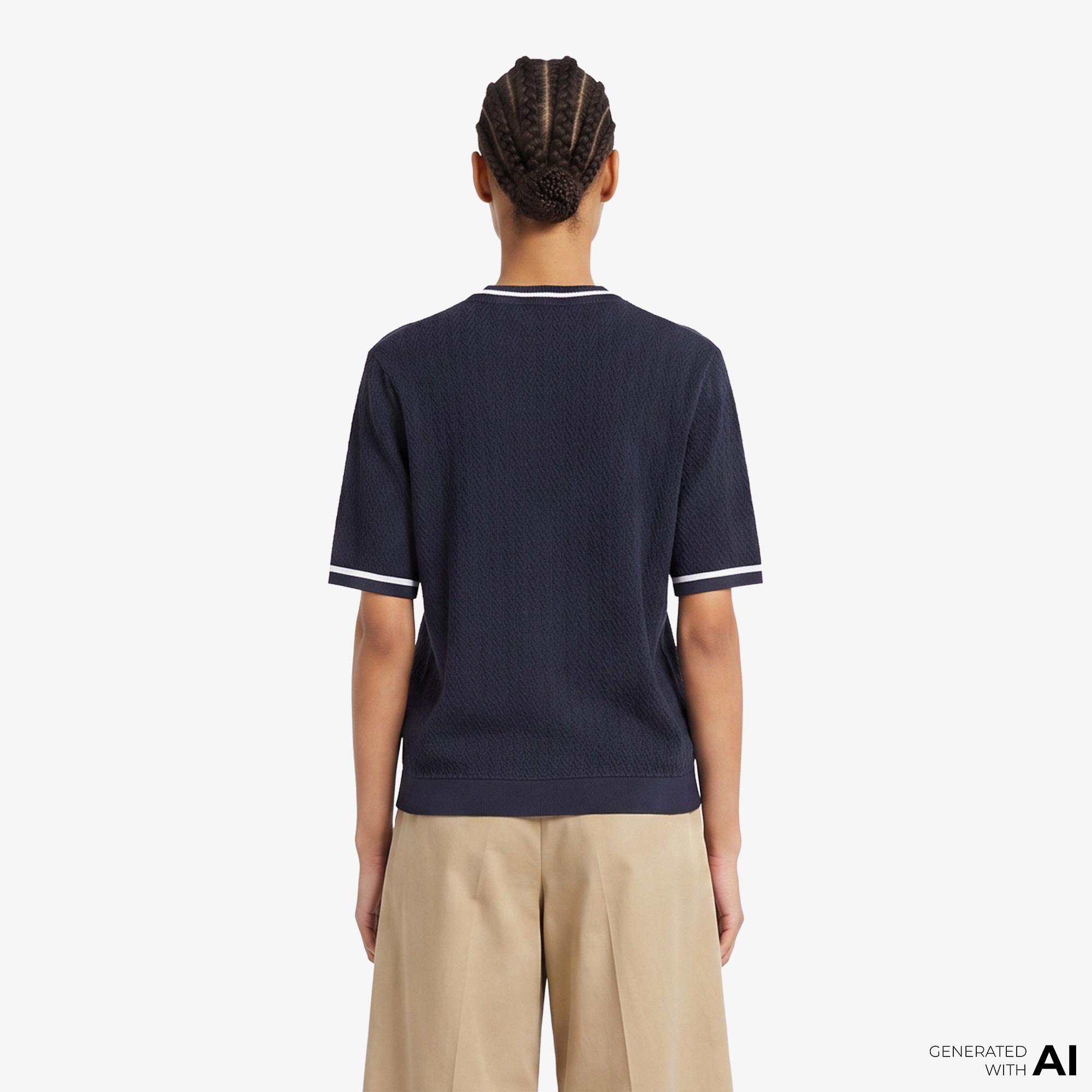 Fred Perry Kadın Lacivert T-Shirt