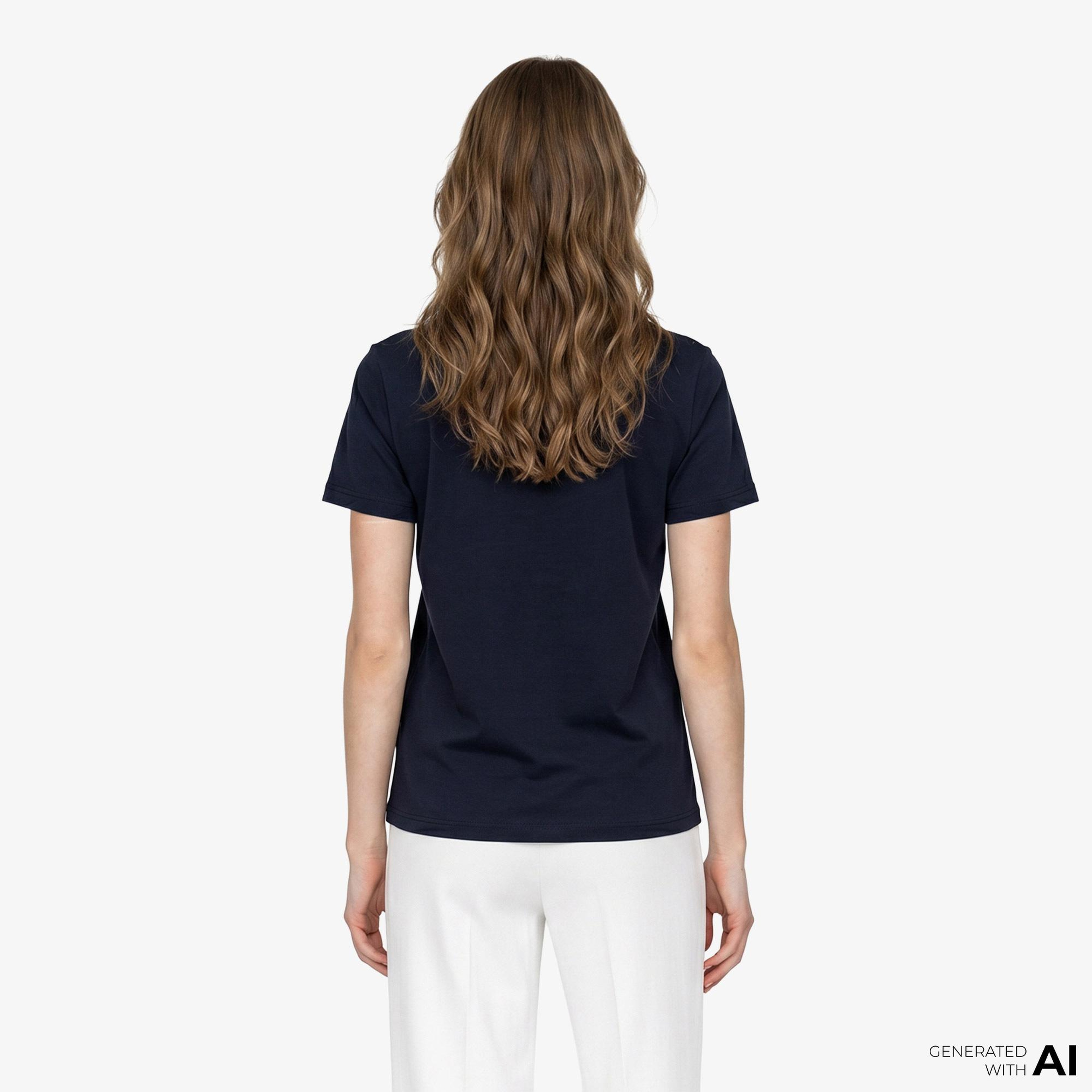 Fred Perry Kadın Lacivert T-Shirt