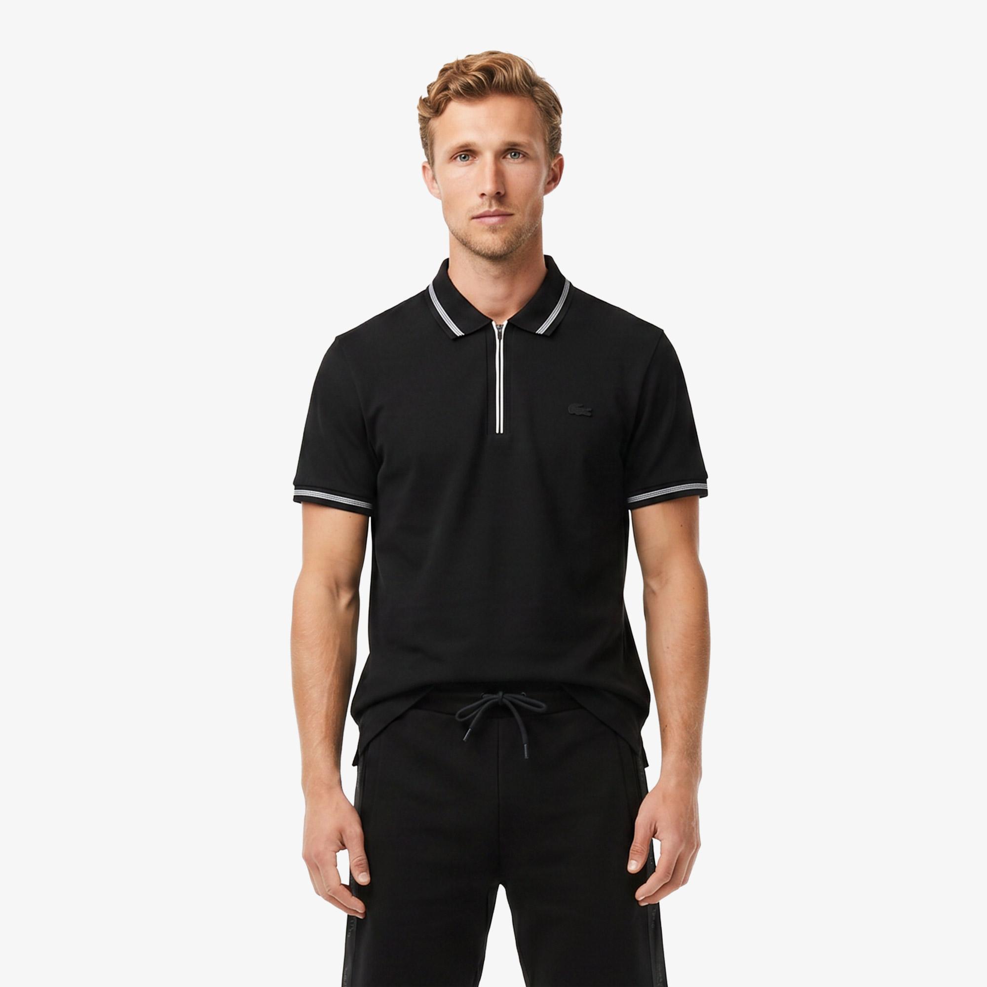 Erkek Regular Fit Siyah Polo