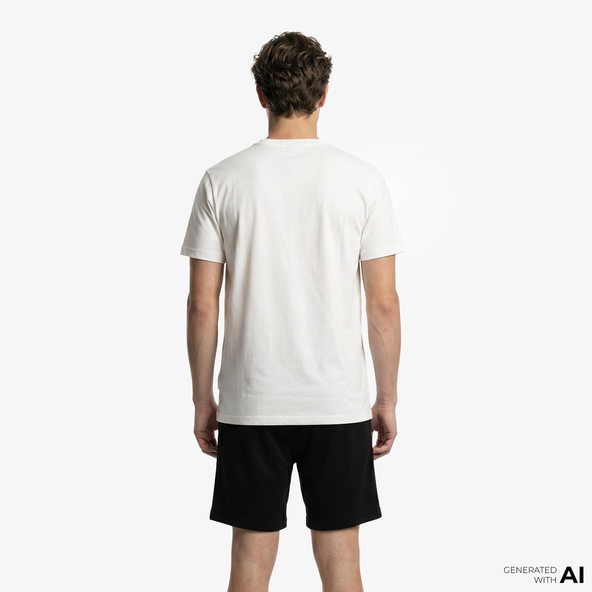 Fred Perry Crew Neck Erkek Beyaz T-Shirt