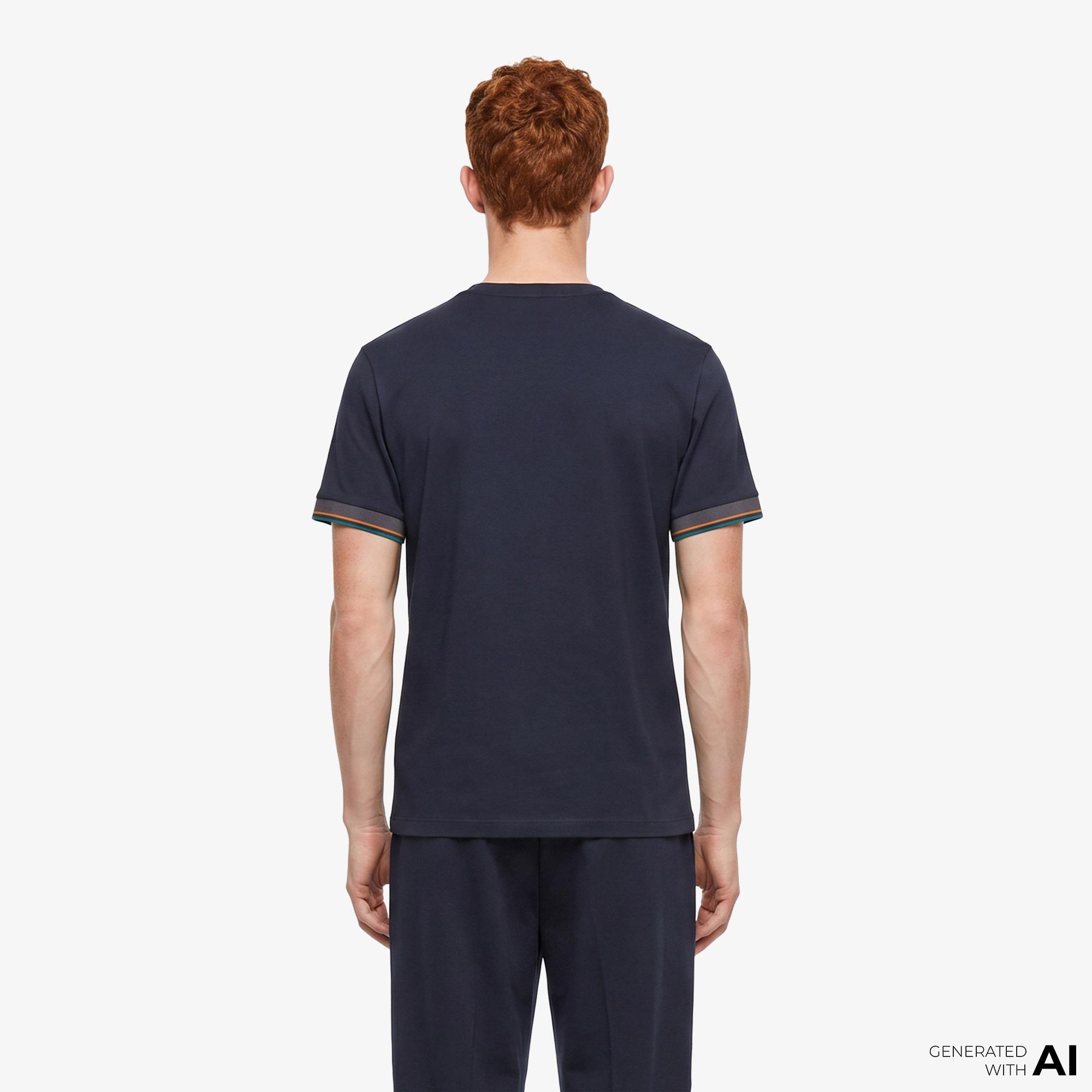 Fred Perry Twin Tipped Cuff Erkek Lacivert T-Shirt