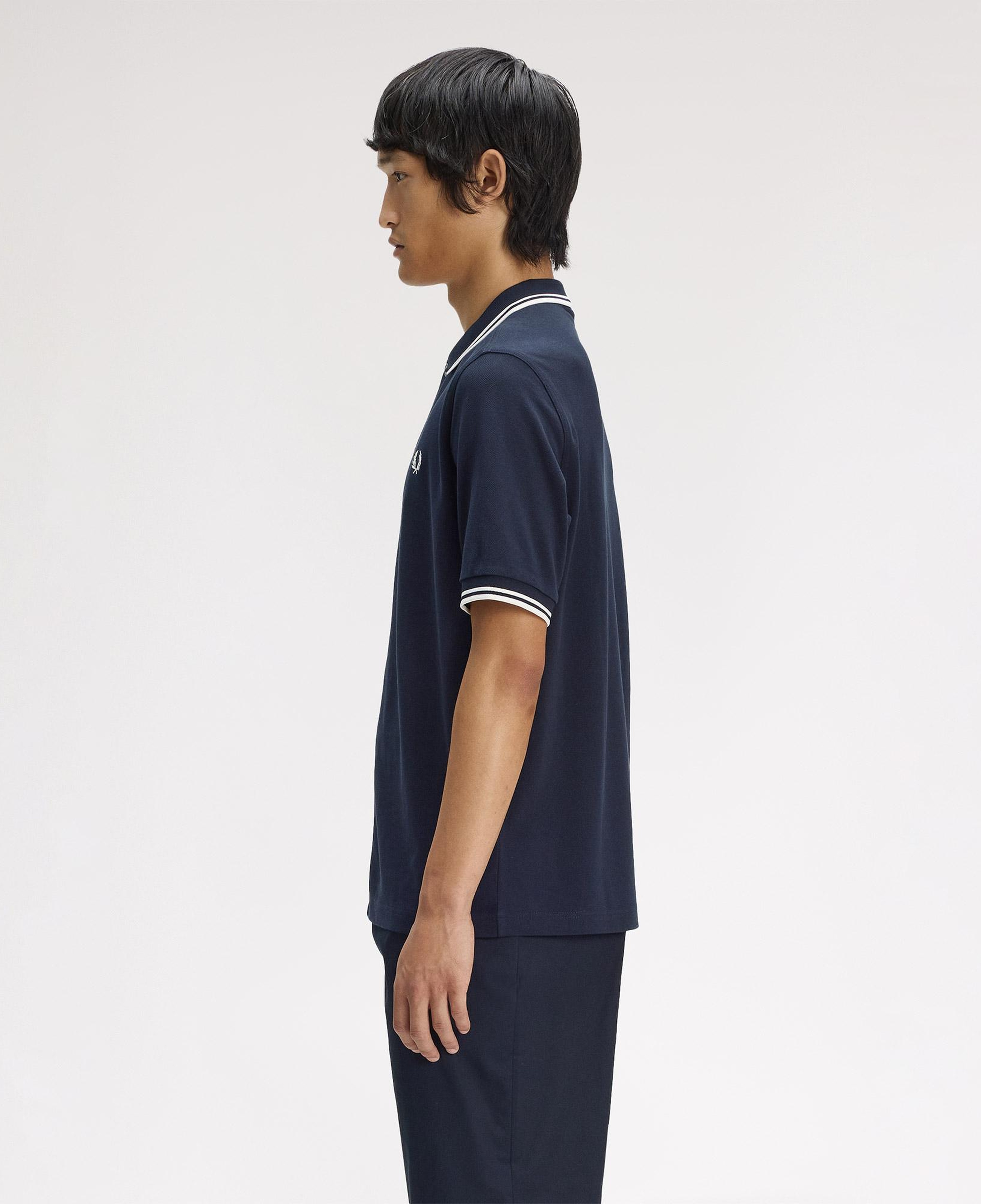 Fred Perry Button Through Erkek Lacivert Polo