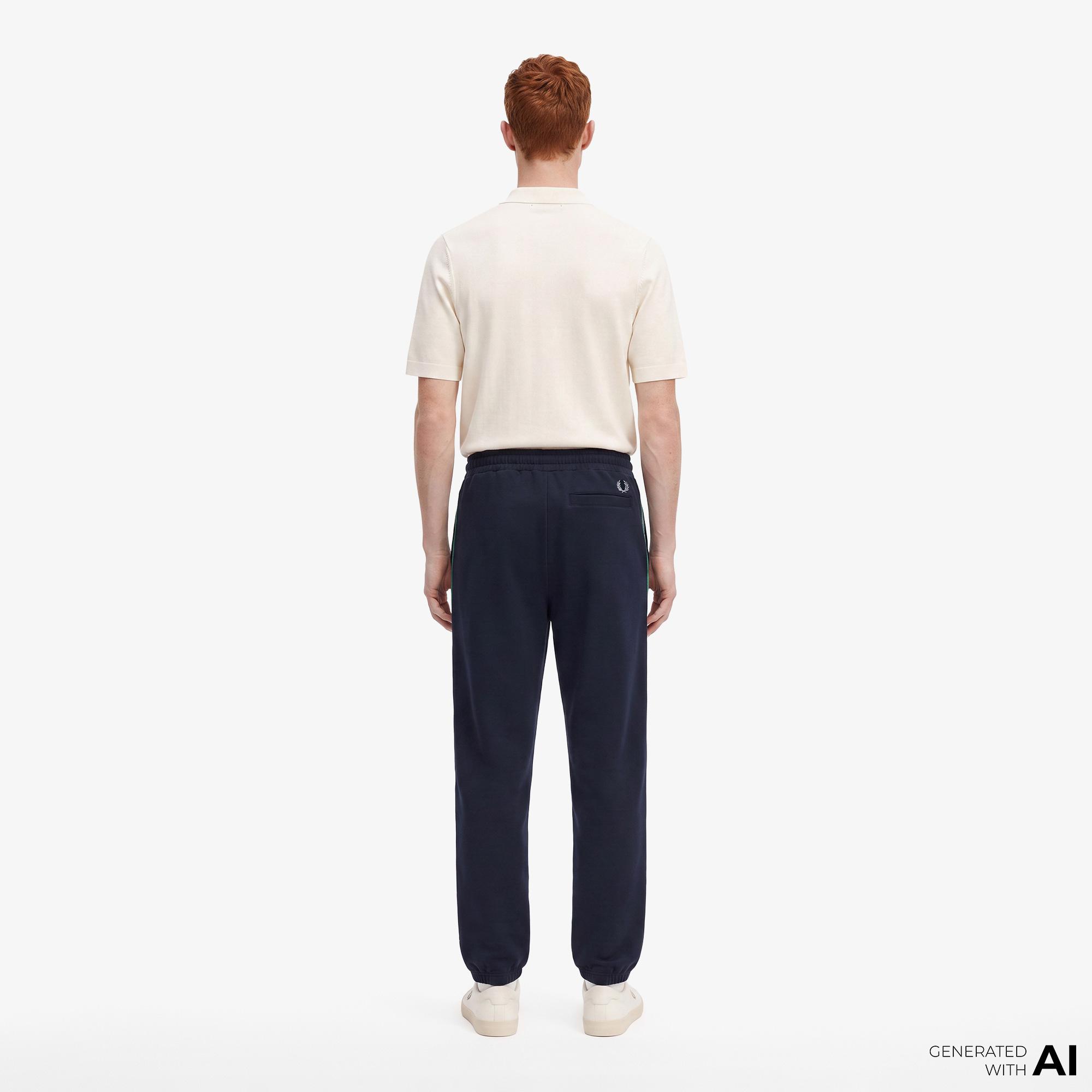 Fred Perry Stripe Tape Erkek Lacivert Eşofman Altı