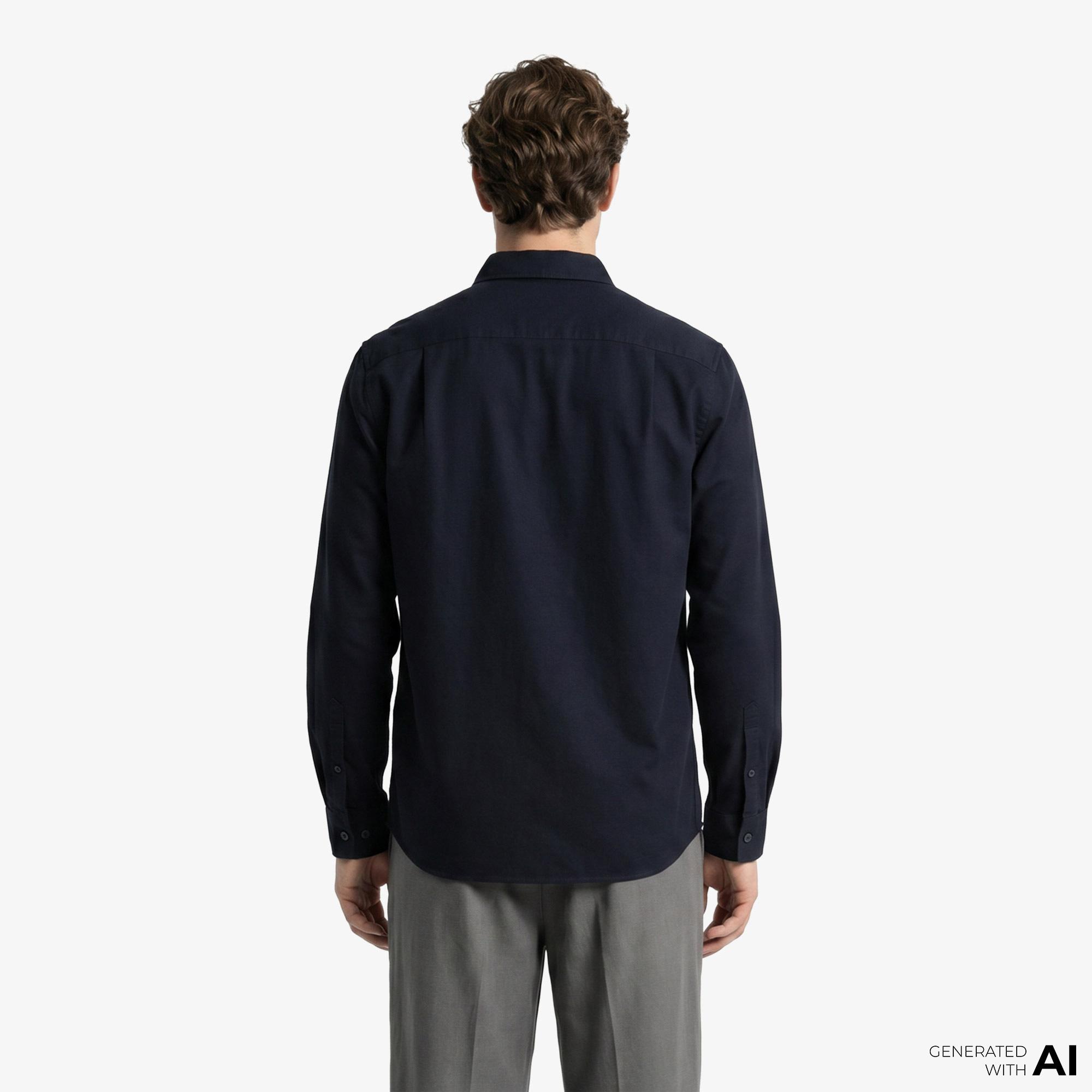 Fred Perry Oxford Erkek Lacivert Gömlek