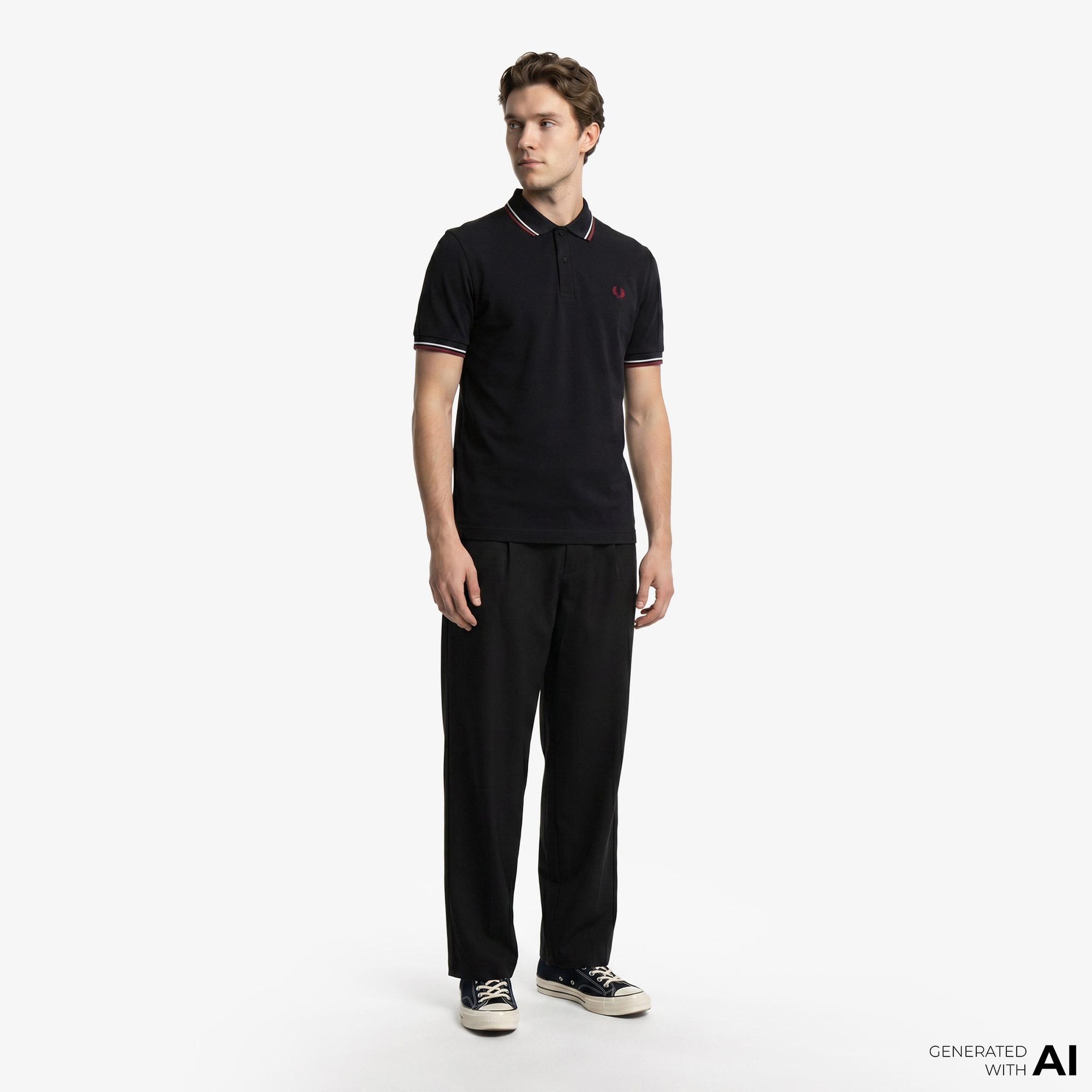 Fred Perry The Twin Tipped Erkek Lacivert Polo
