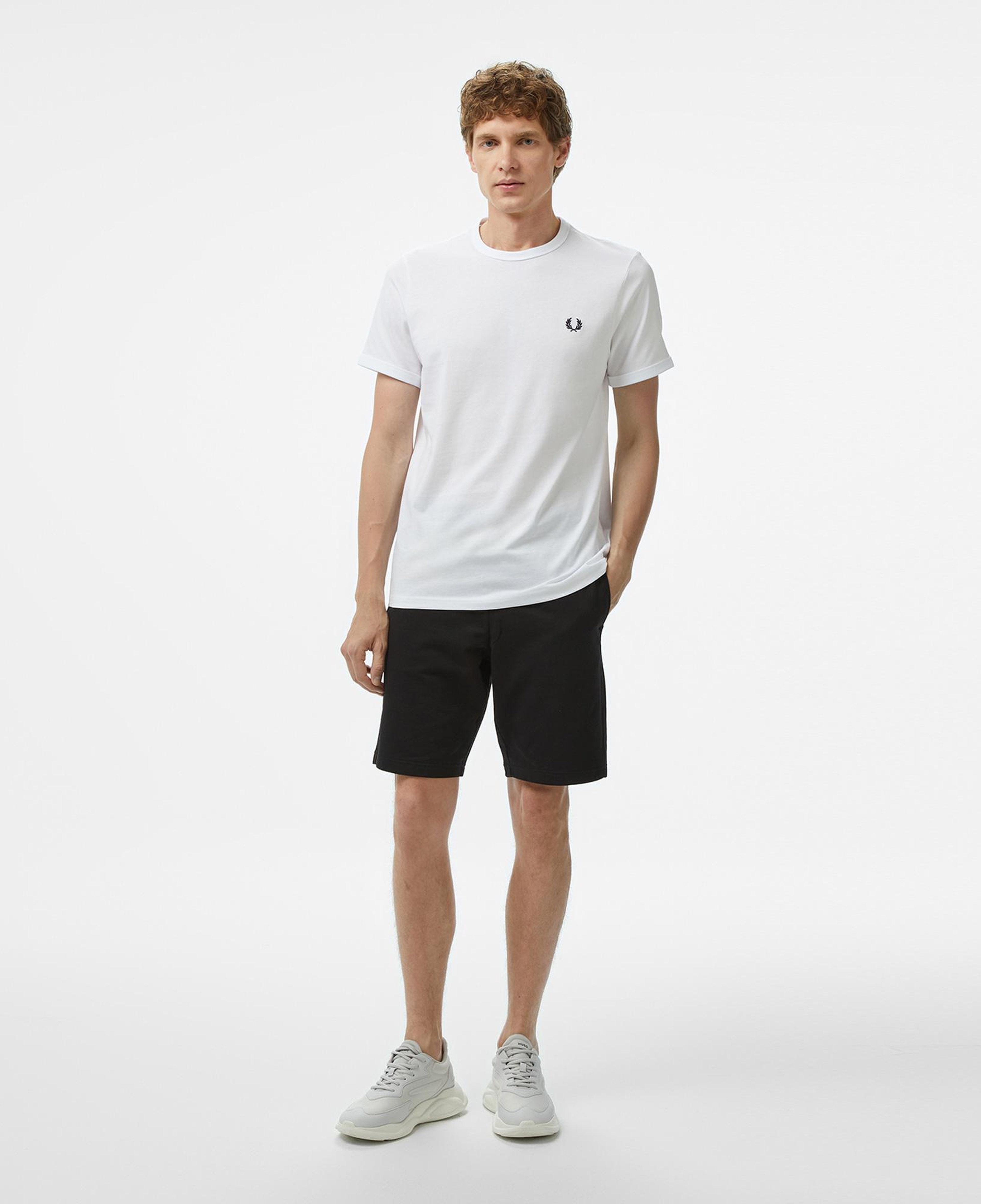 Fred Perry Ringer Erkek Beyaz T-Shirt