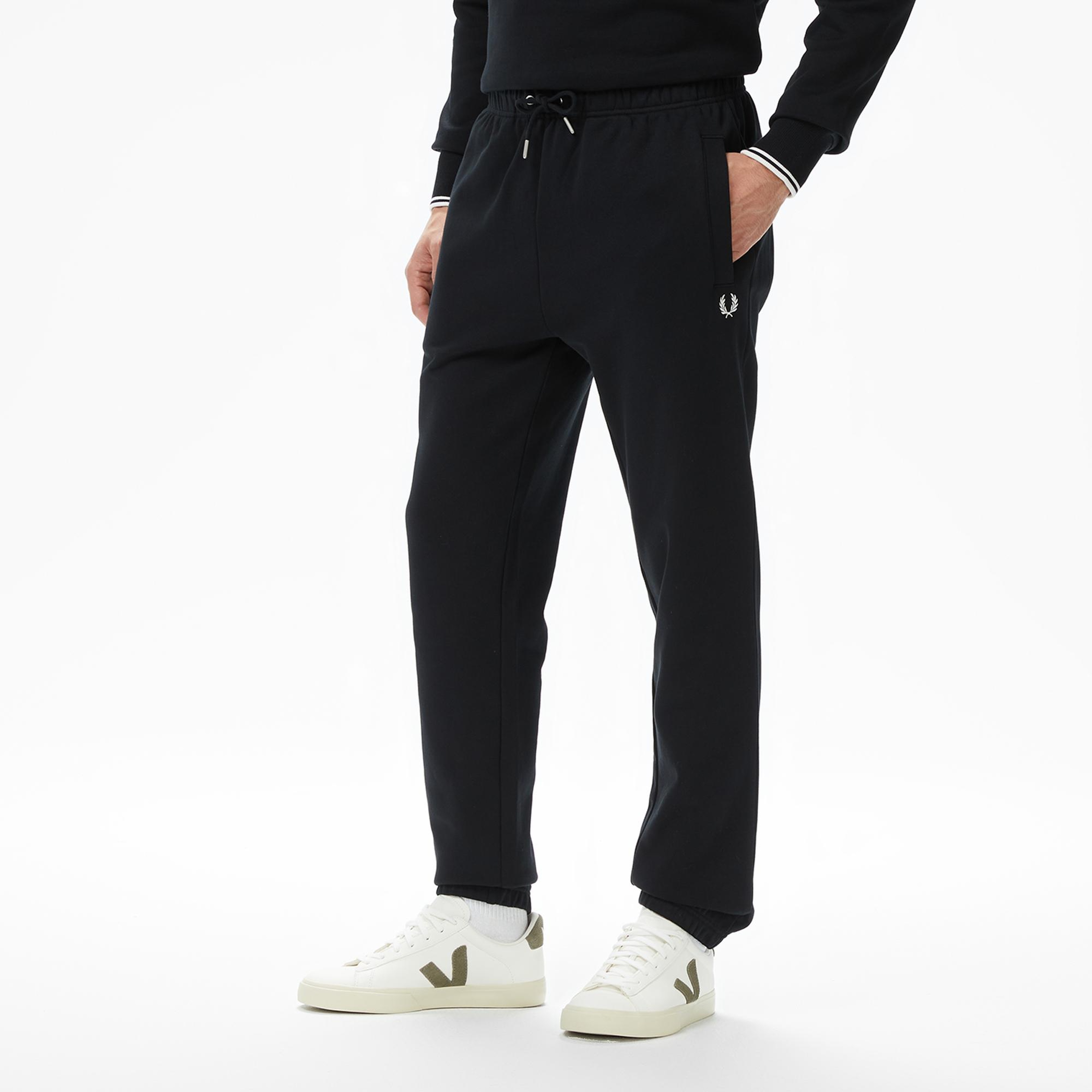 Fred Perry Classic Erkek Siyah Eşofman Altı