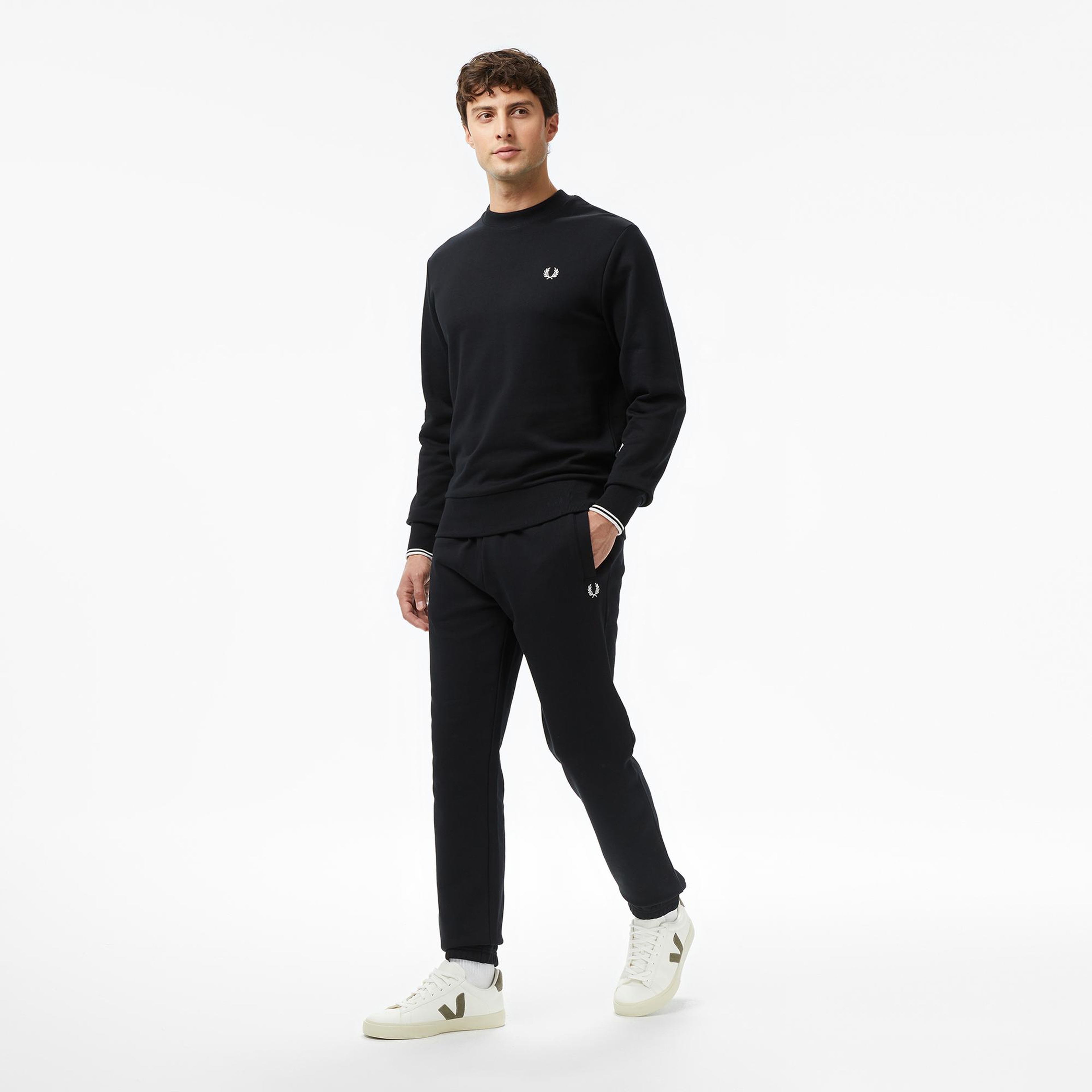 Fred Perry Classic Erkek Siyah Eşofman Altı