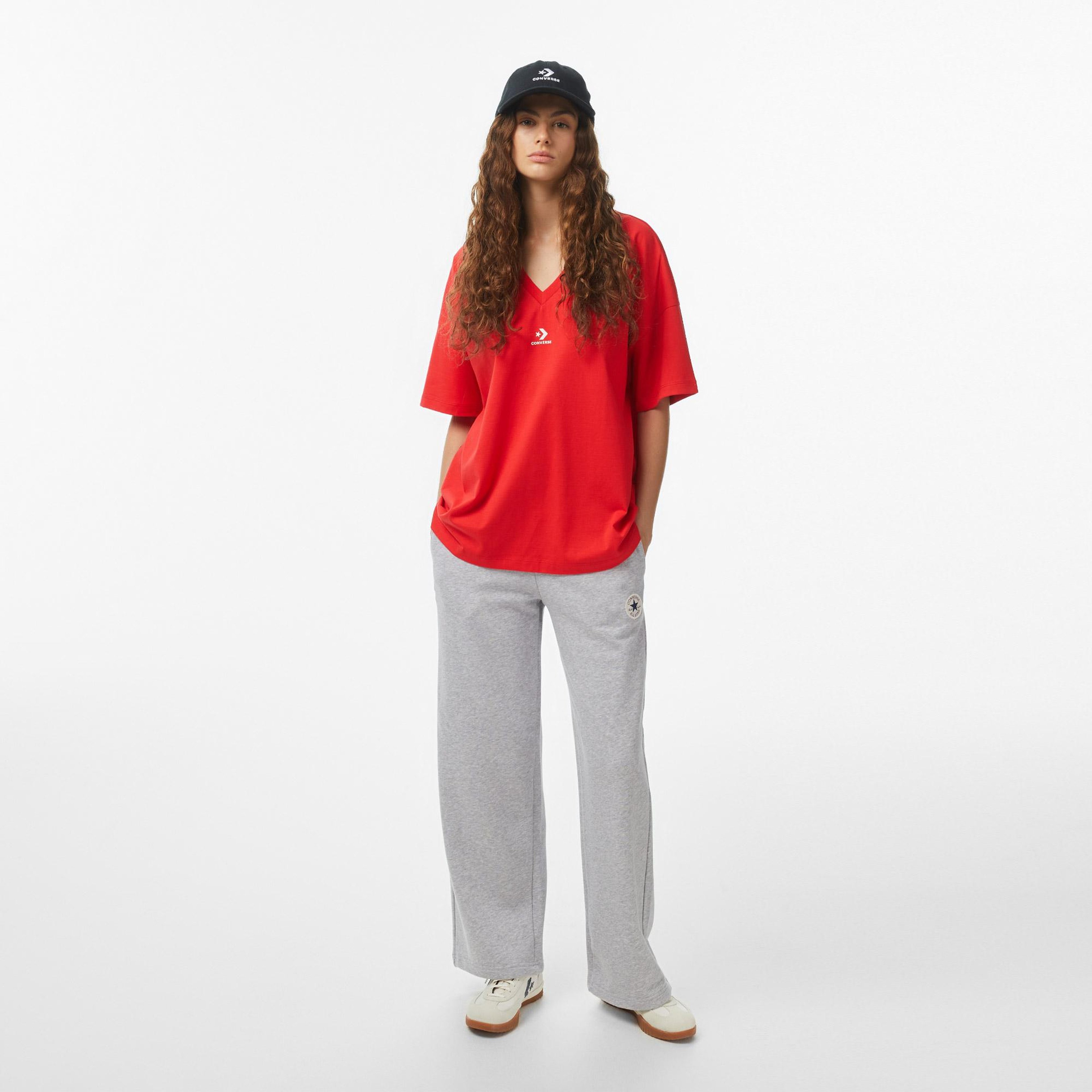 Converse Kadın Kırmızı T-Shirt