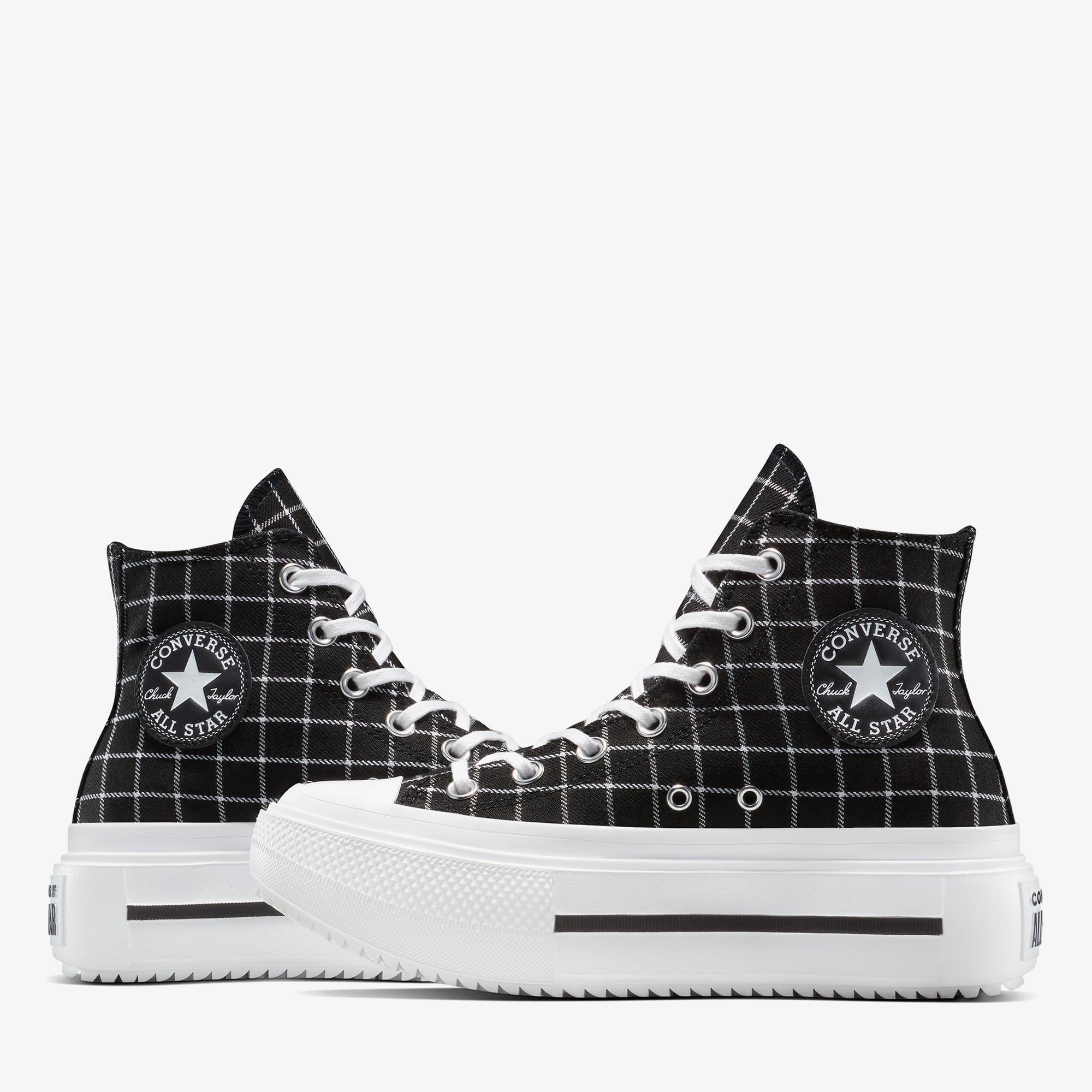 Converse Chuck Taylor All Star Lift Double Stack Kadın Siyah Sneaker