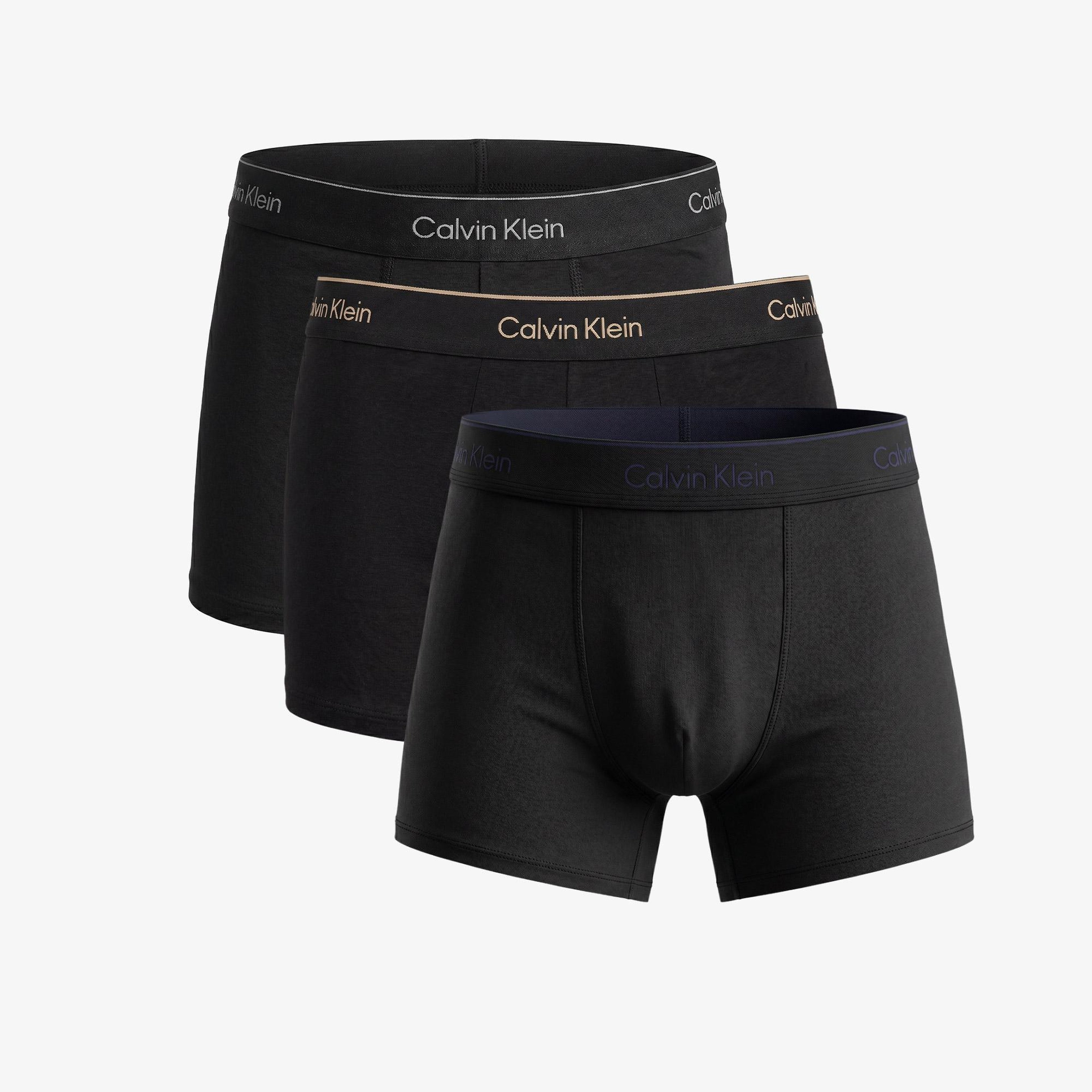 Calvin Klein Relaxed Fit Trunk 3'lü Erkek Siyah Boxer
