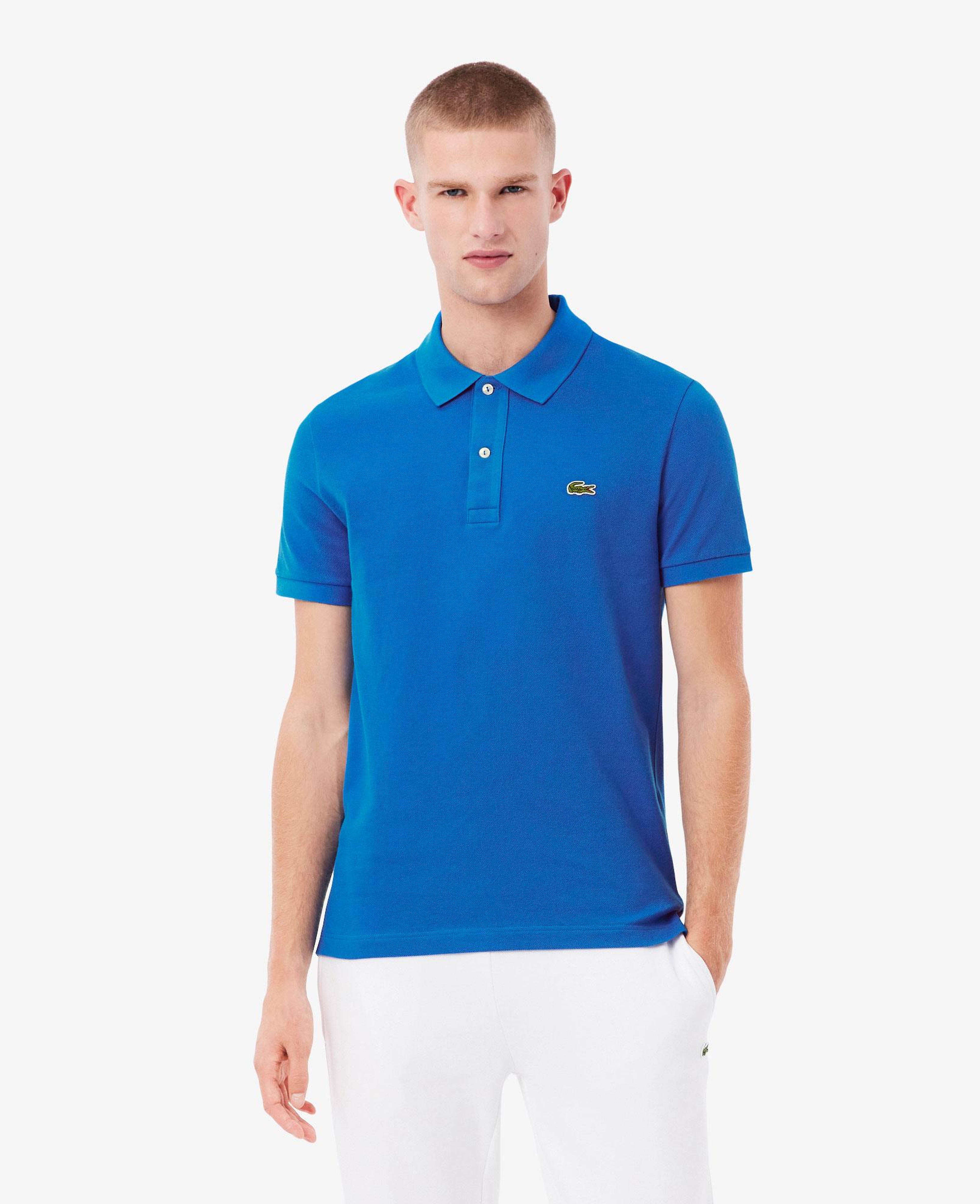 L.12.12 Erkek Slim Fit Mavi Polo