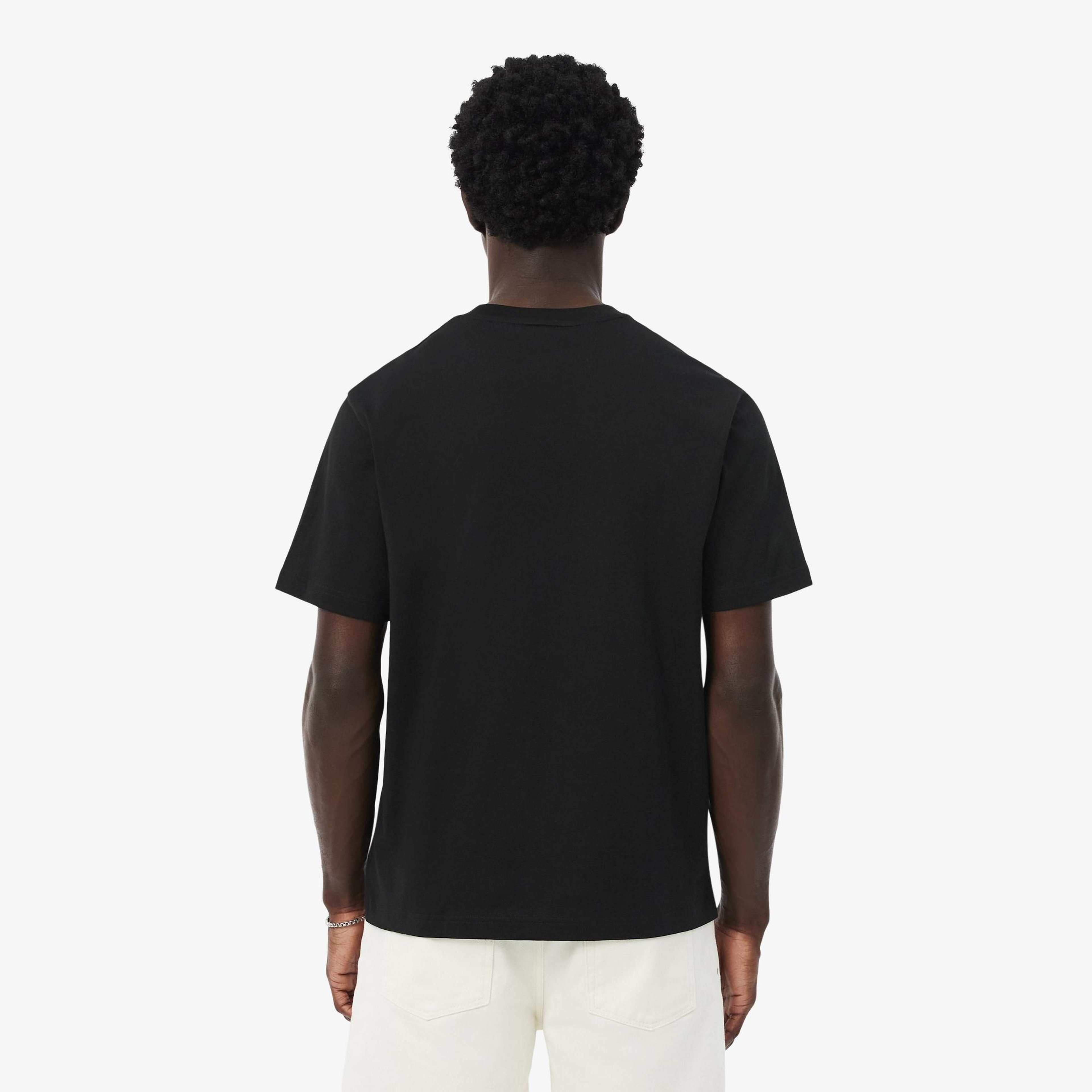 Erkek Classic Fit Bisiklet Yaka Siyah T-Shirt