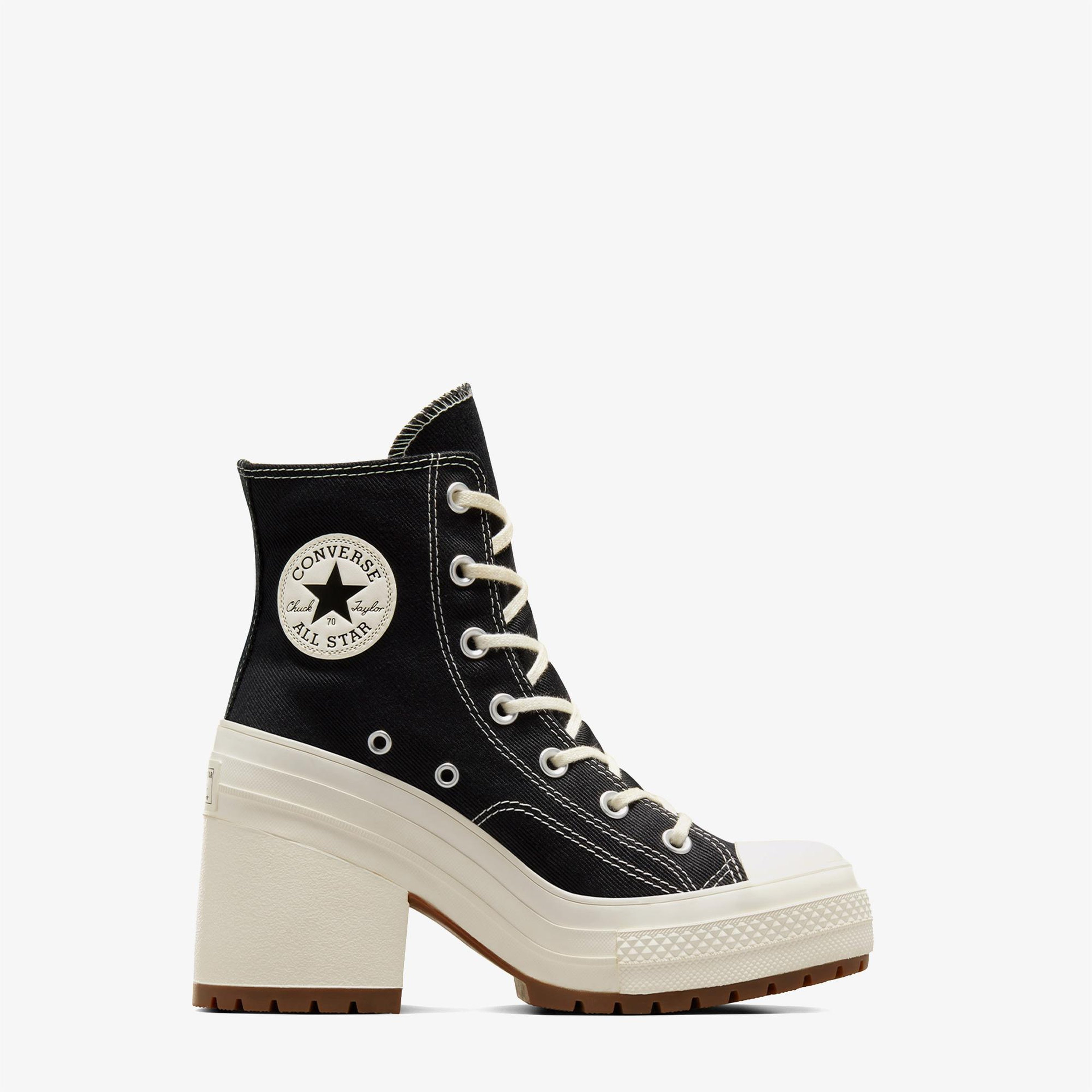 Converse Chuck 70 De Luxe Heel Kadın Siyah Platform Bot