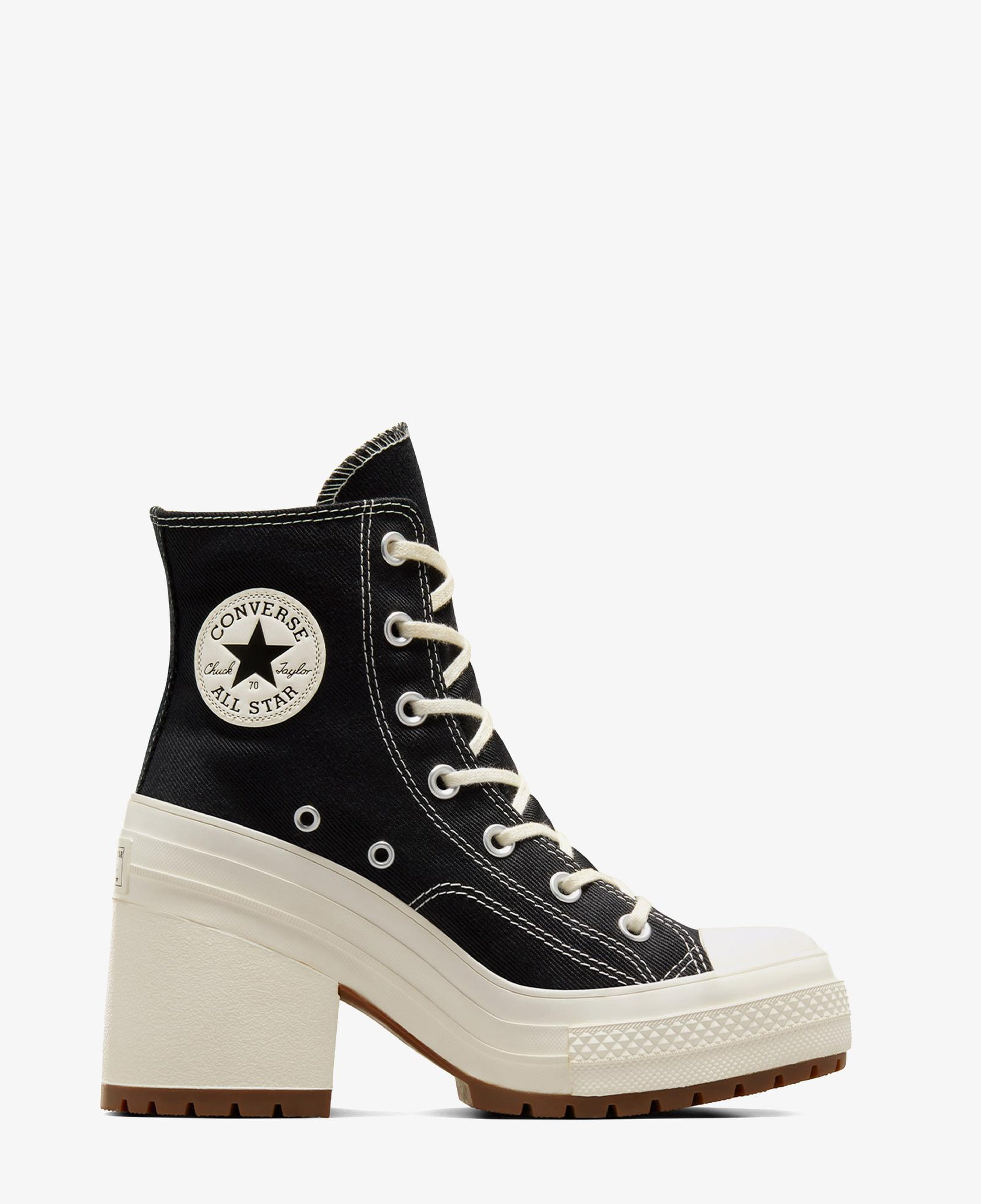 Converse Chuck 70 De Luxe Heel Kadın Siyah Platform Bot