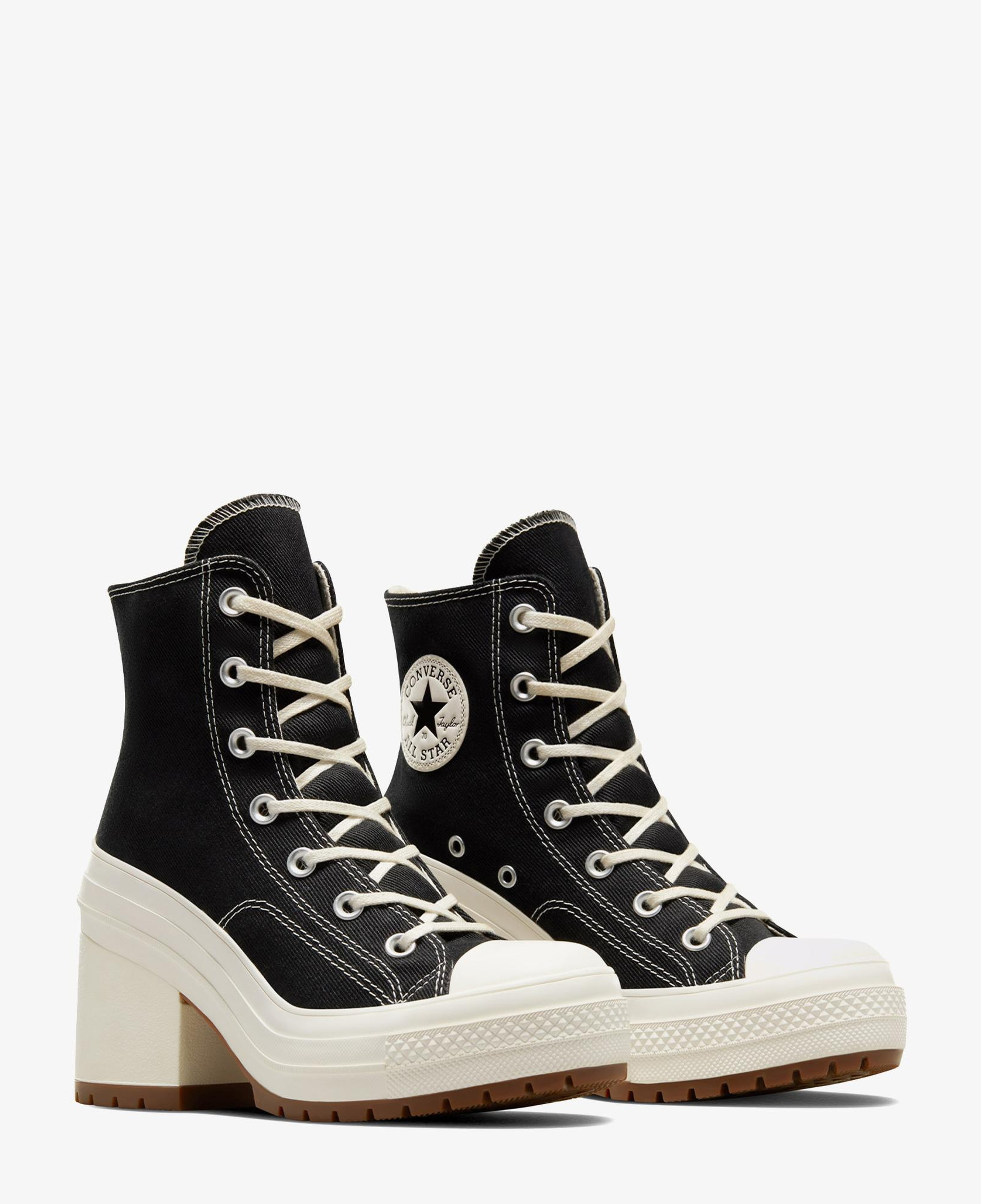 Converse Chuck 70 De Luxe Heel Kadın Siyah Platform Bot