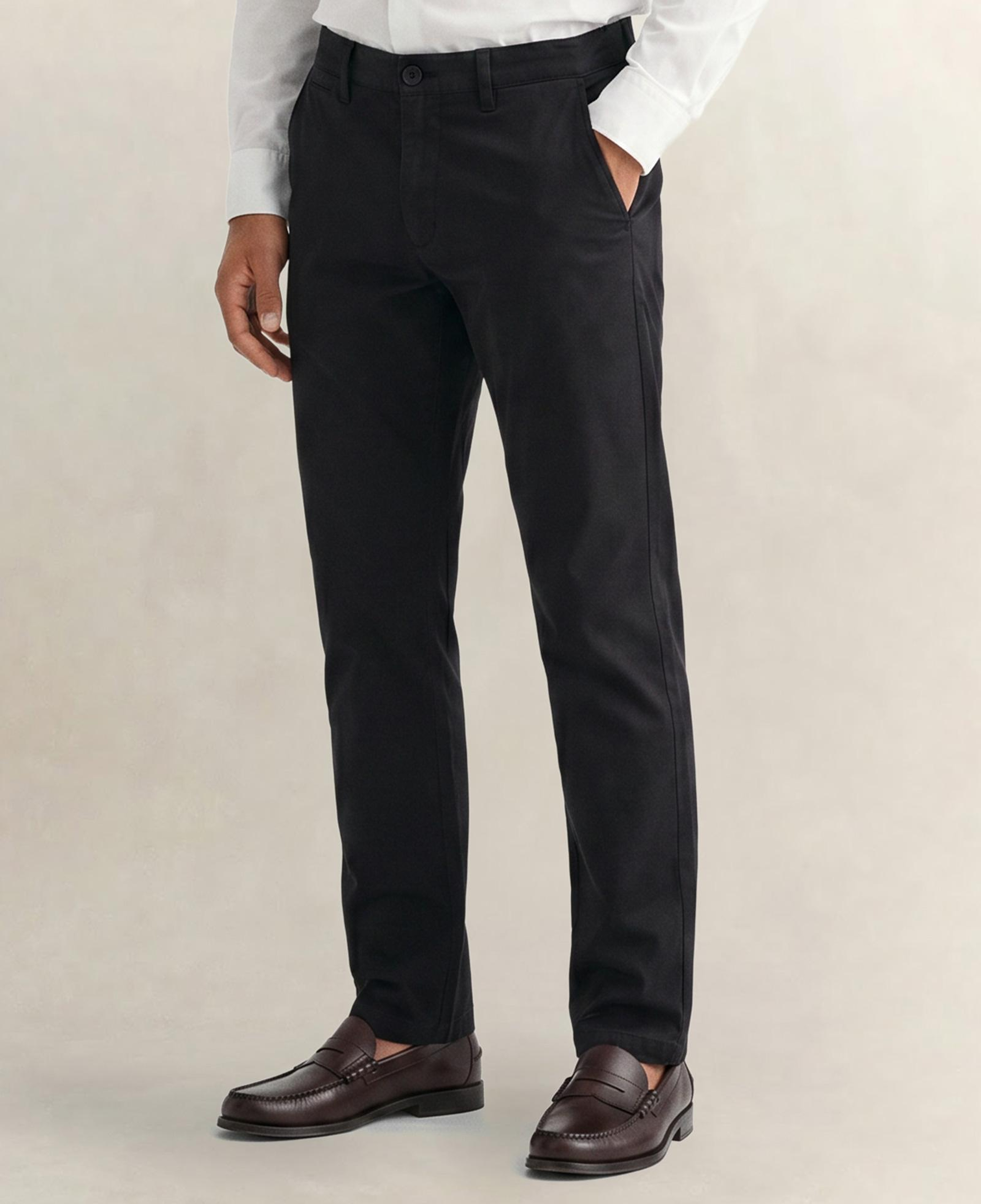 GANT Erkek Siyah Slim Fit Pantolon
