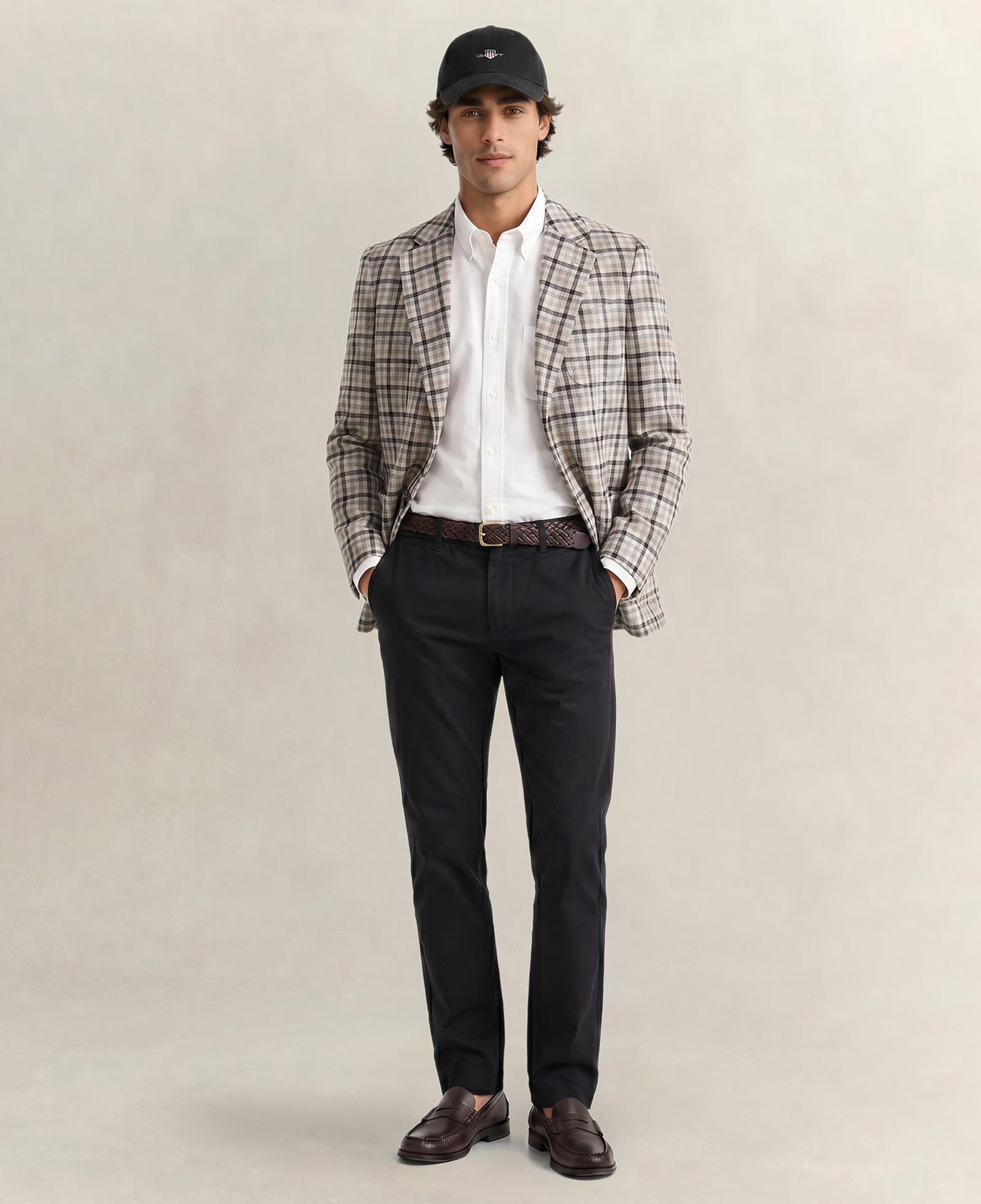 GANT Erkek Siyah Slim Fit Pantolon