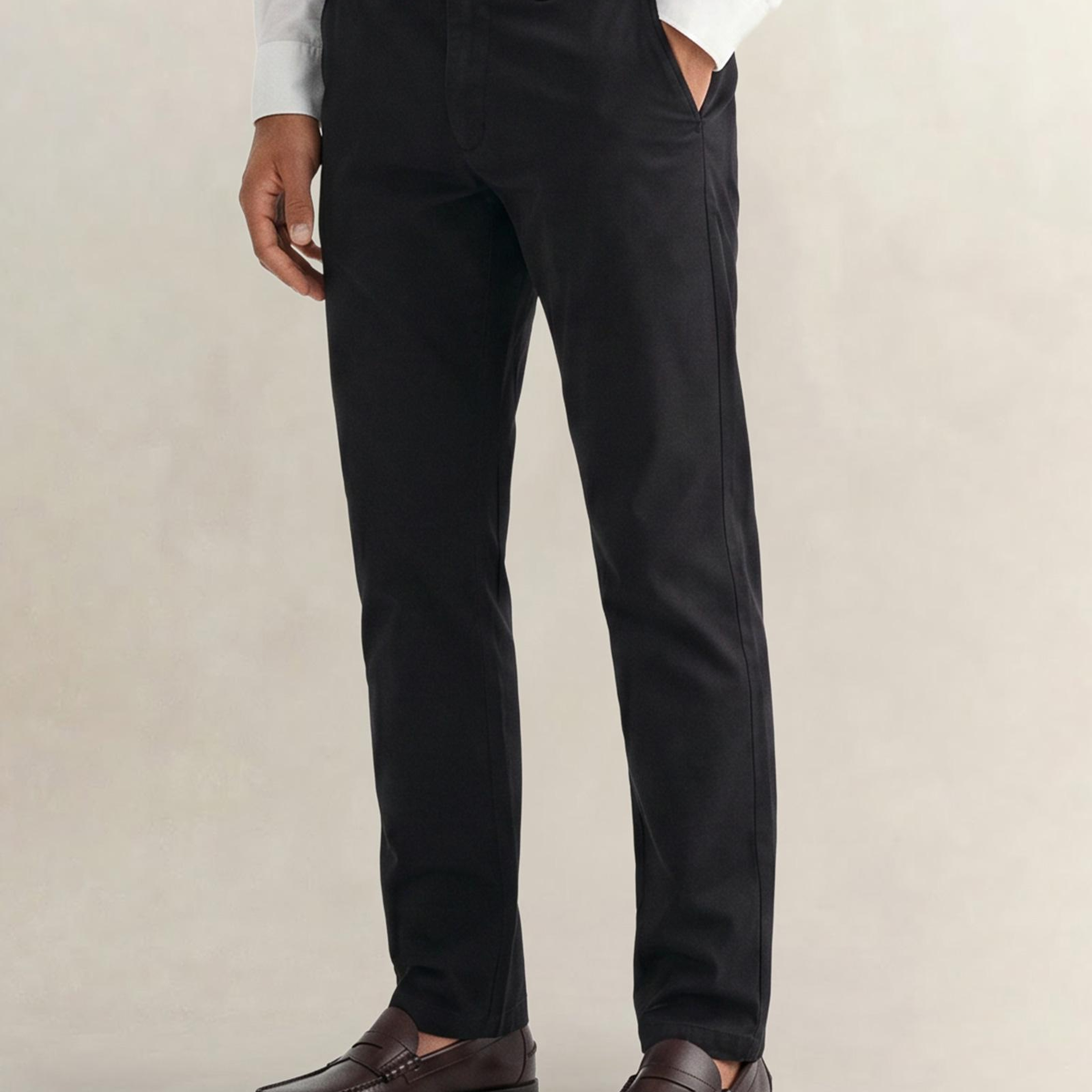 GANT Erkek Siyah Slim Fit Pantolon
