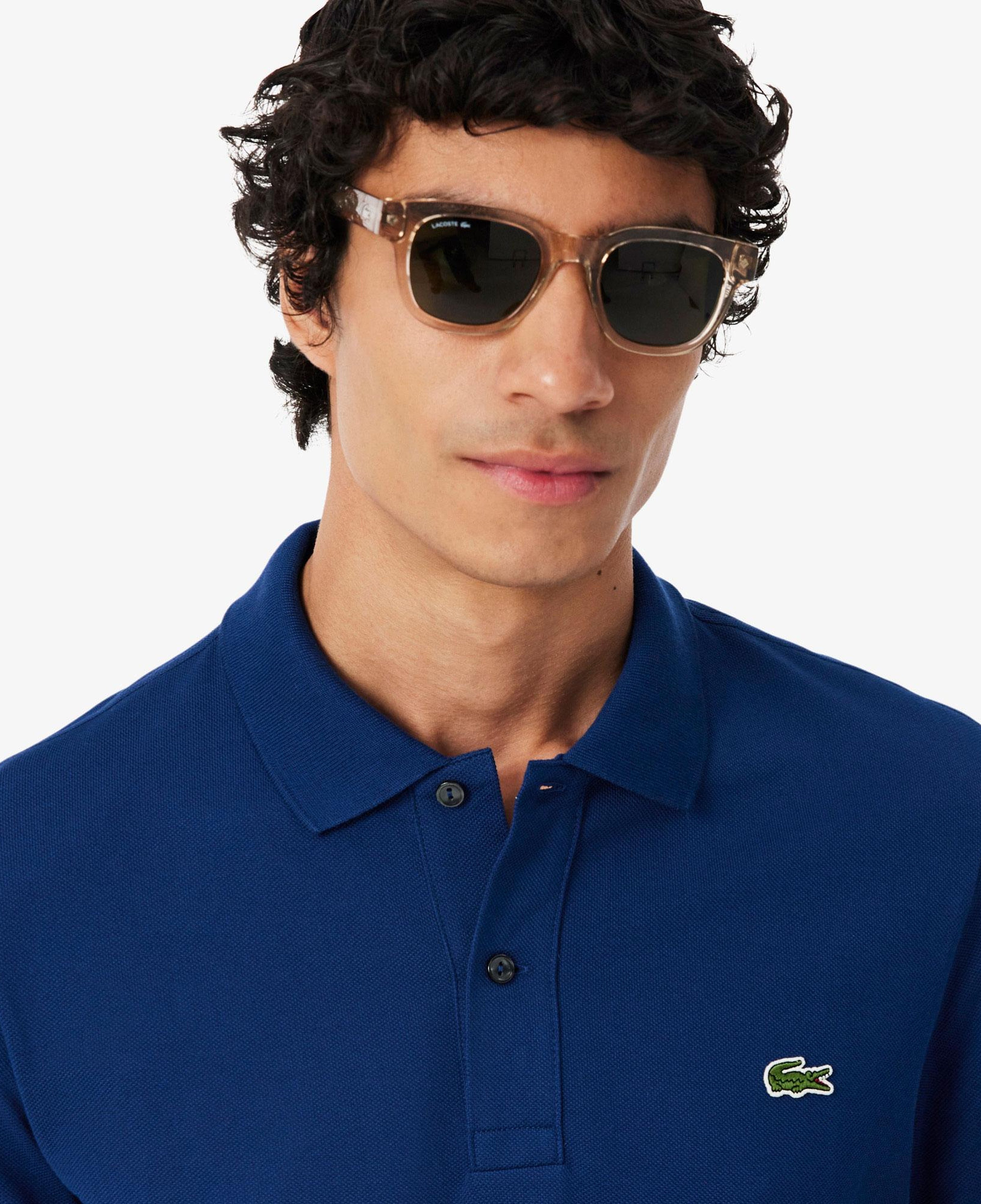 L.12.12 Erkek Slim Fit Koyu Mavi Polo