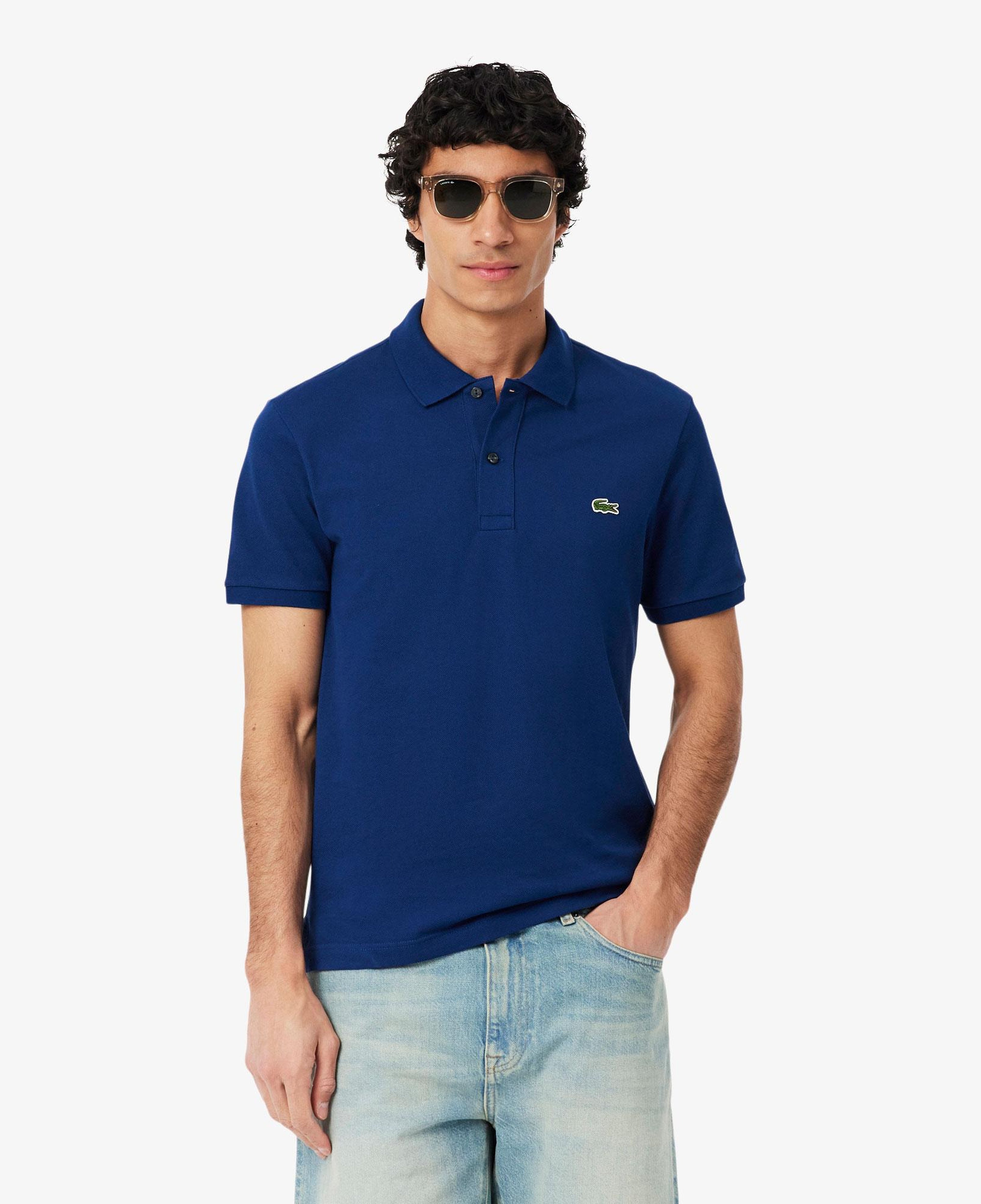 L.12.12 Erkek Slim Fit Koyu Mavi Polo