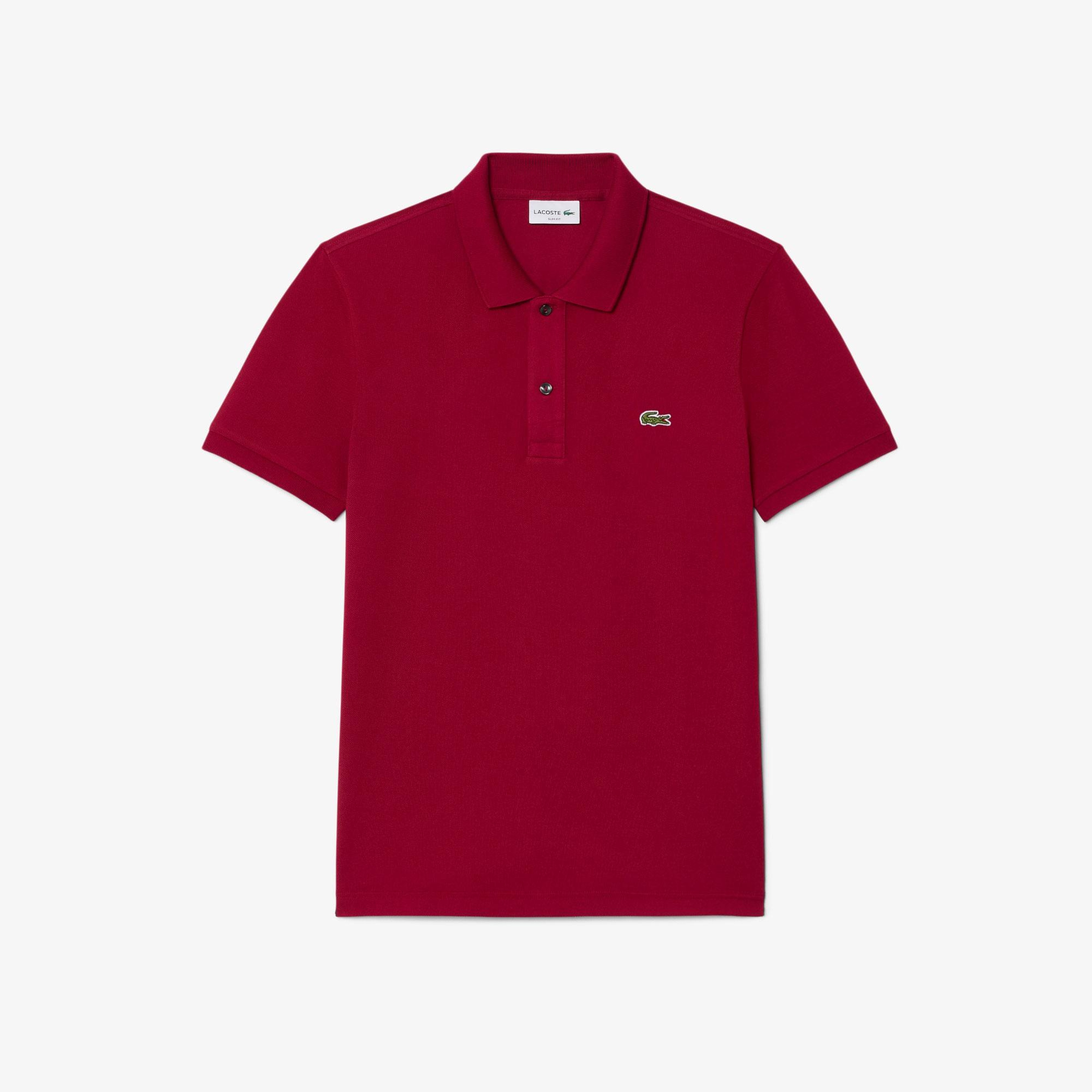 L.12.12 Erkek Slim Fit Kırmızı Polo