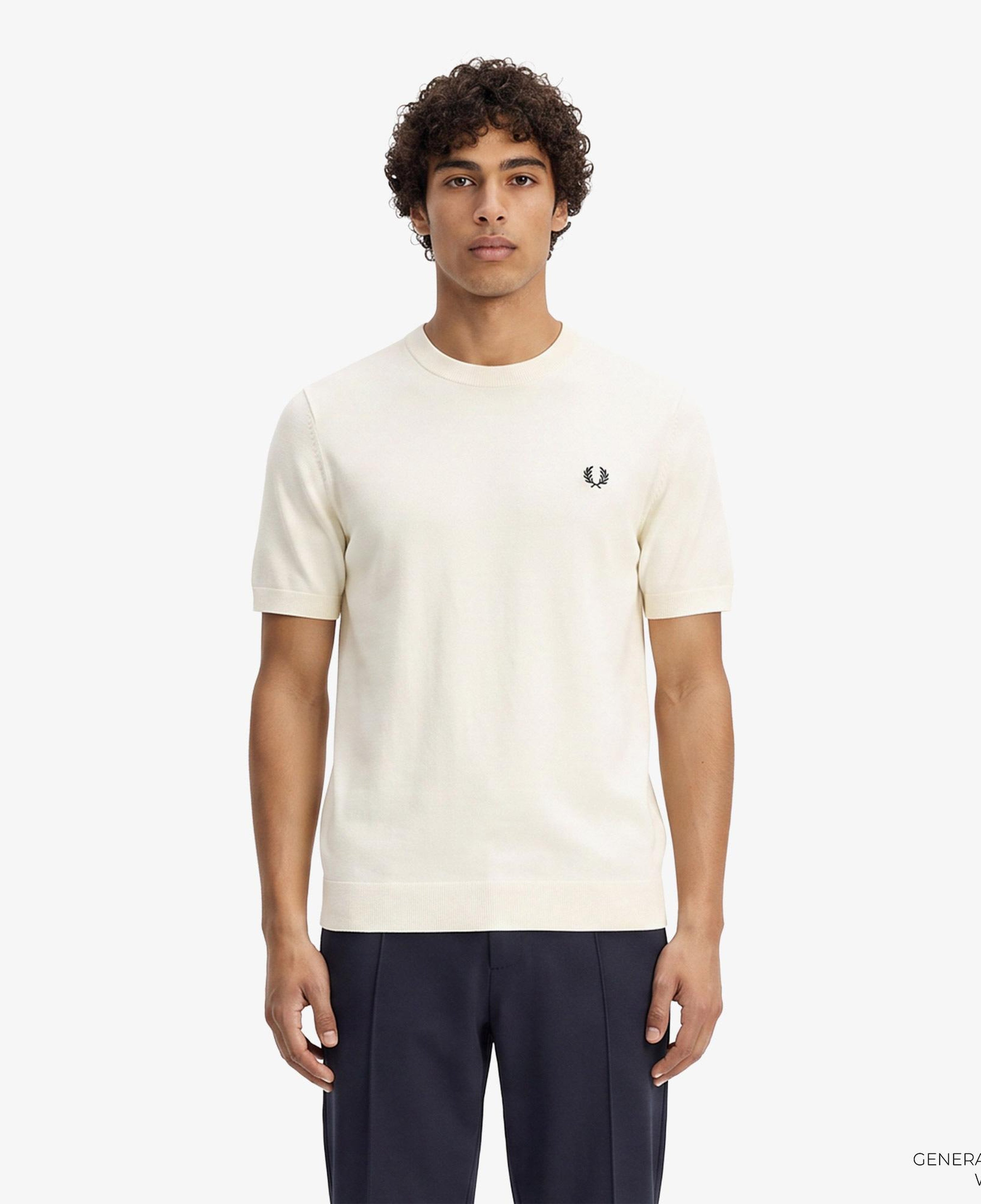 Fred Perry Erkek Krem T-Shirt