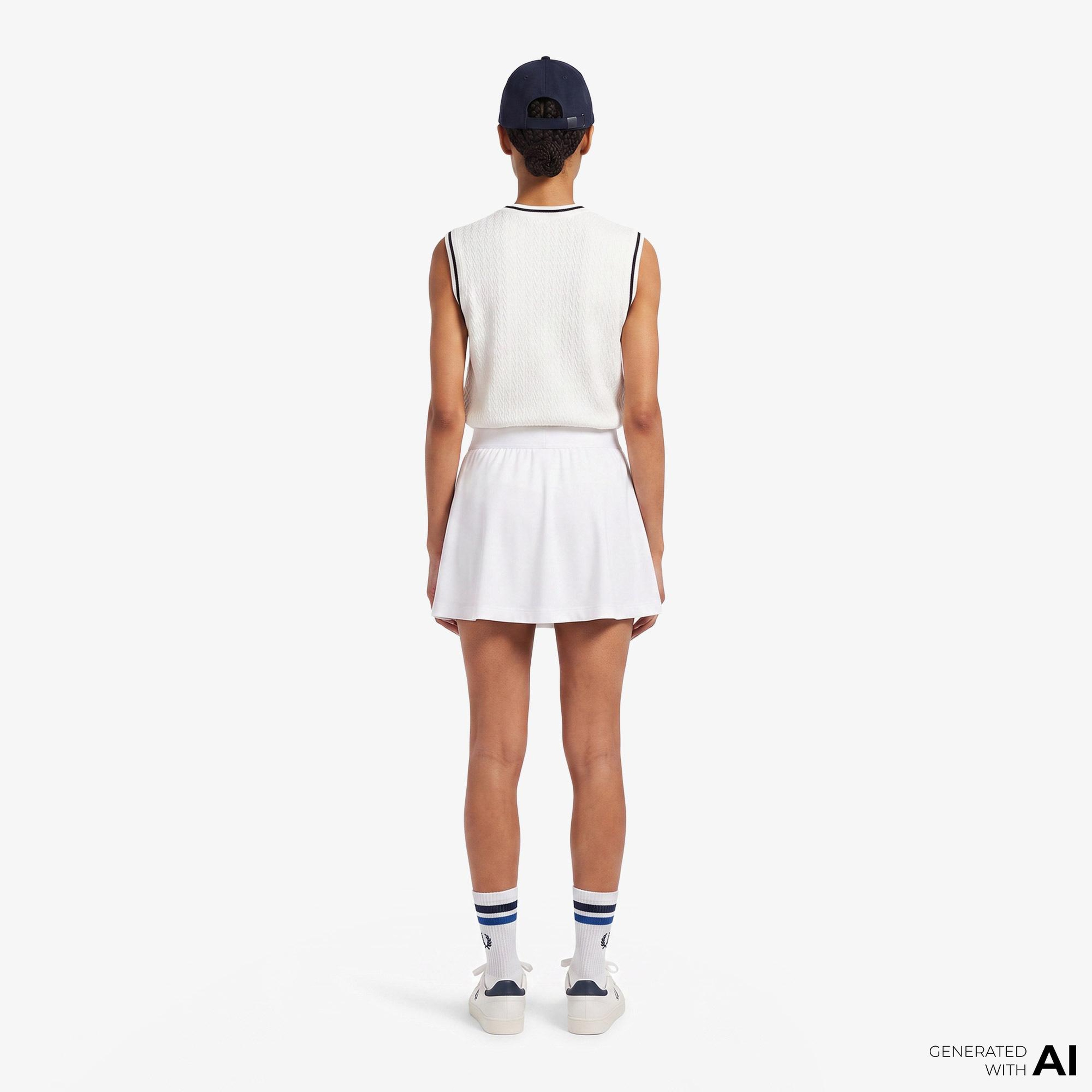 Fred Perry Kadın Beyaz Etek