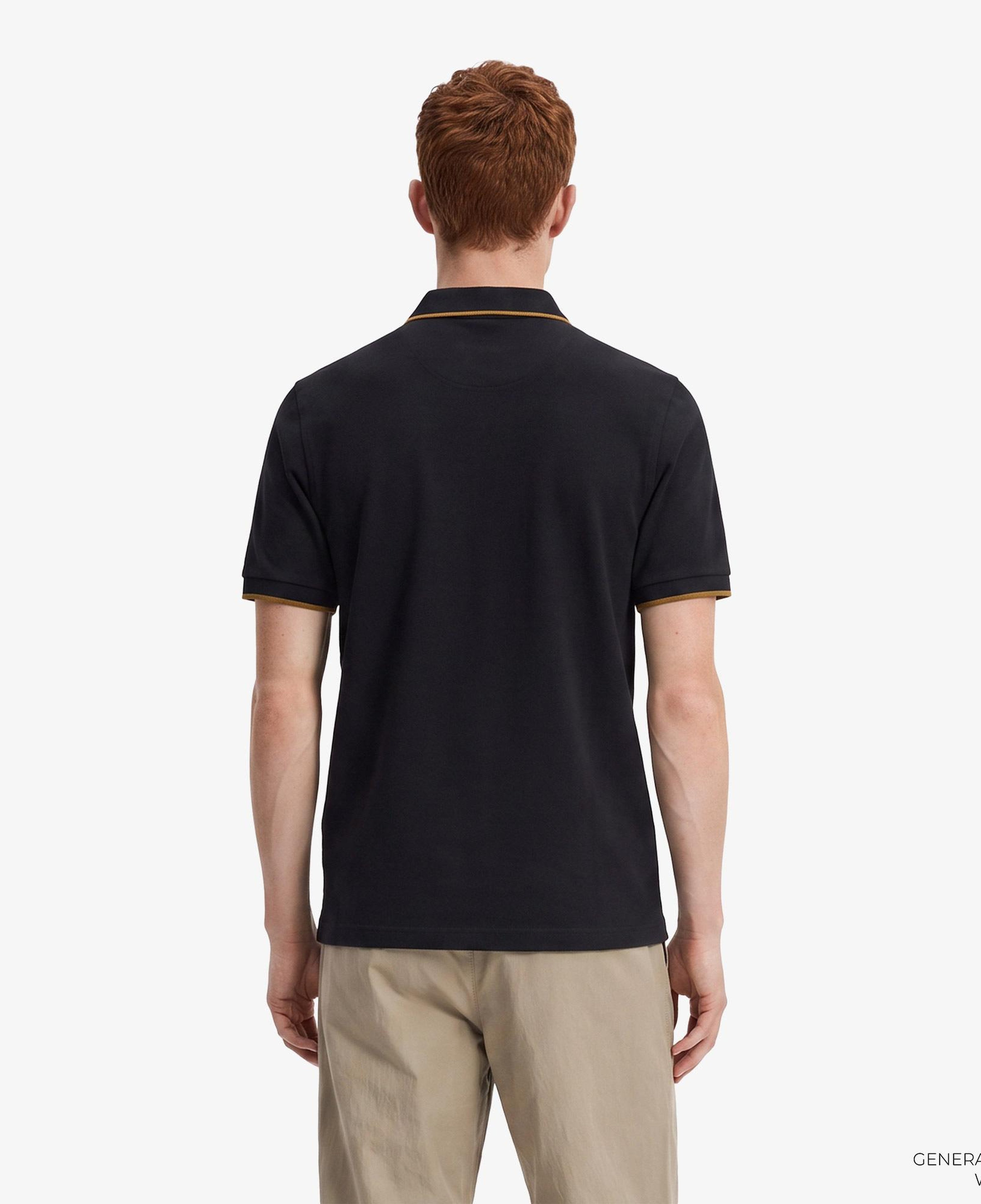 Fred Perry Crepe Pique Erkek Siyah Polo
