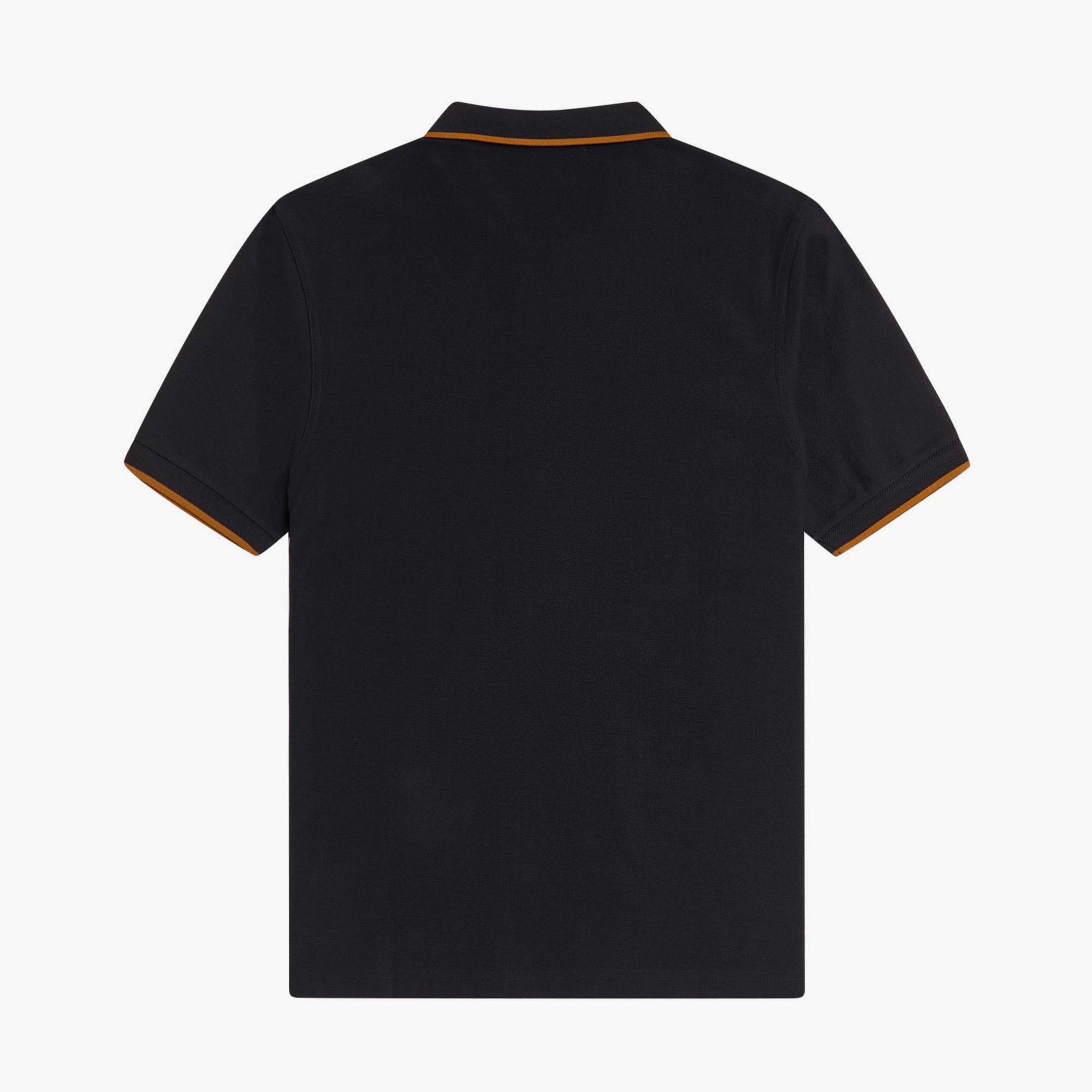 Fred Perry Crepe Pique Erkek Siyah Polo