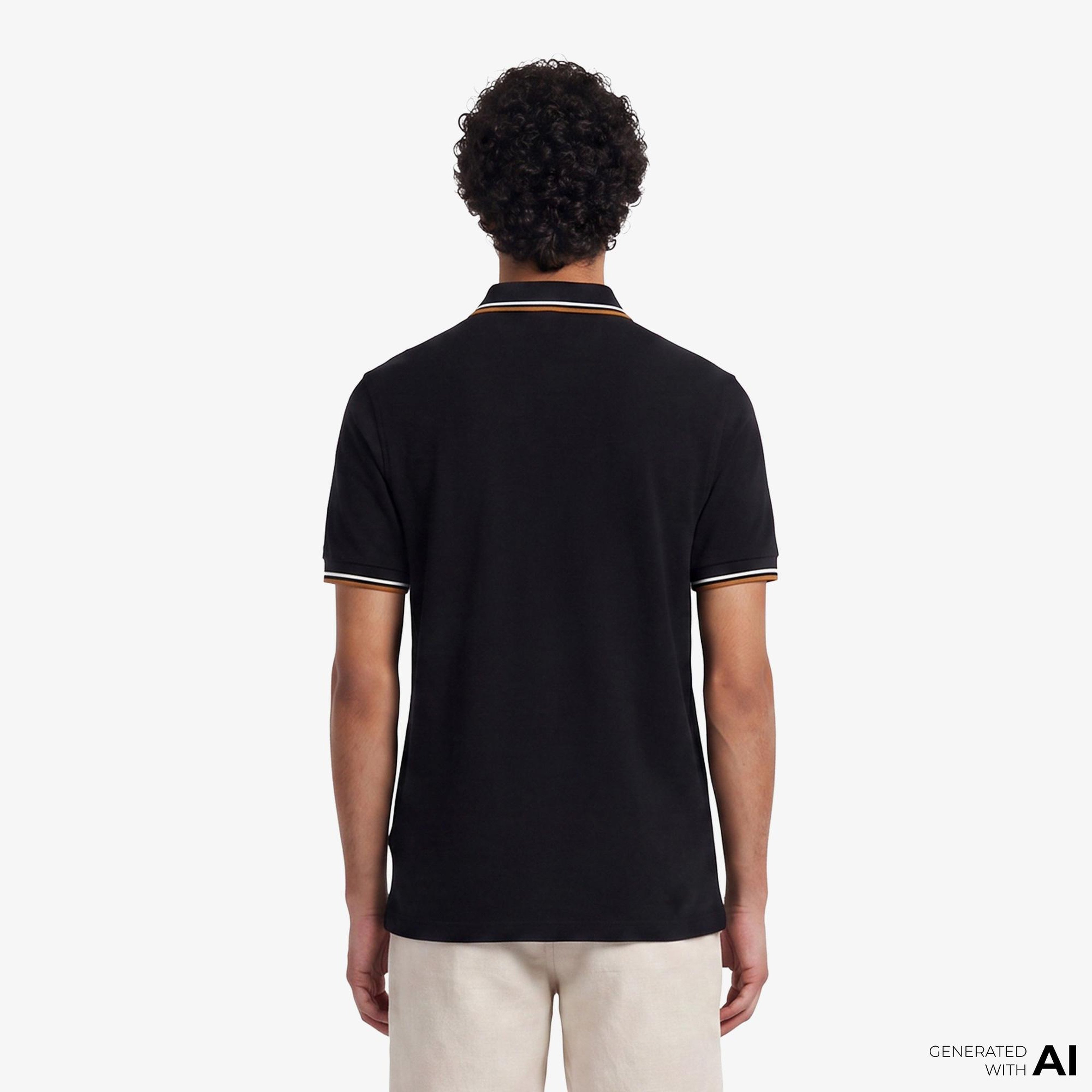 Fred Perry The Twin Tipped Erkek Siyah Polo