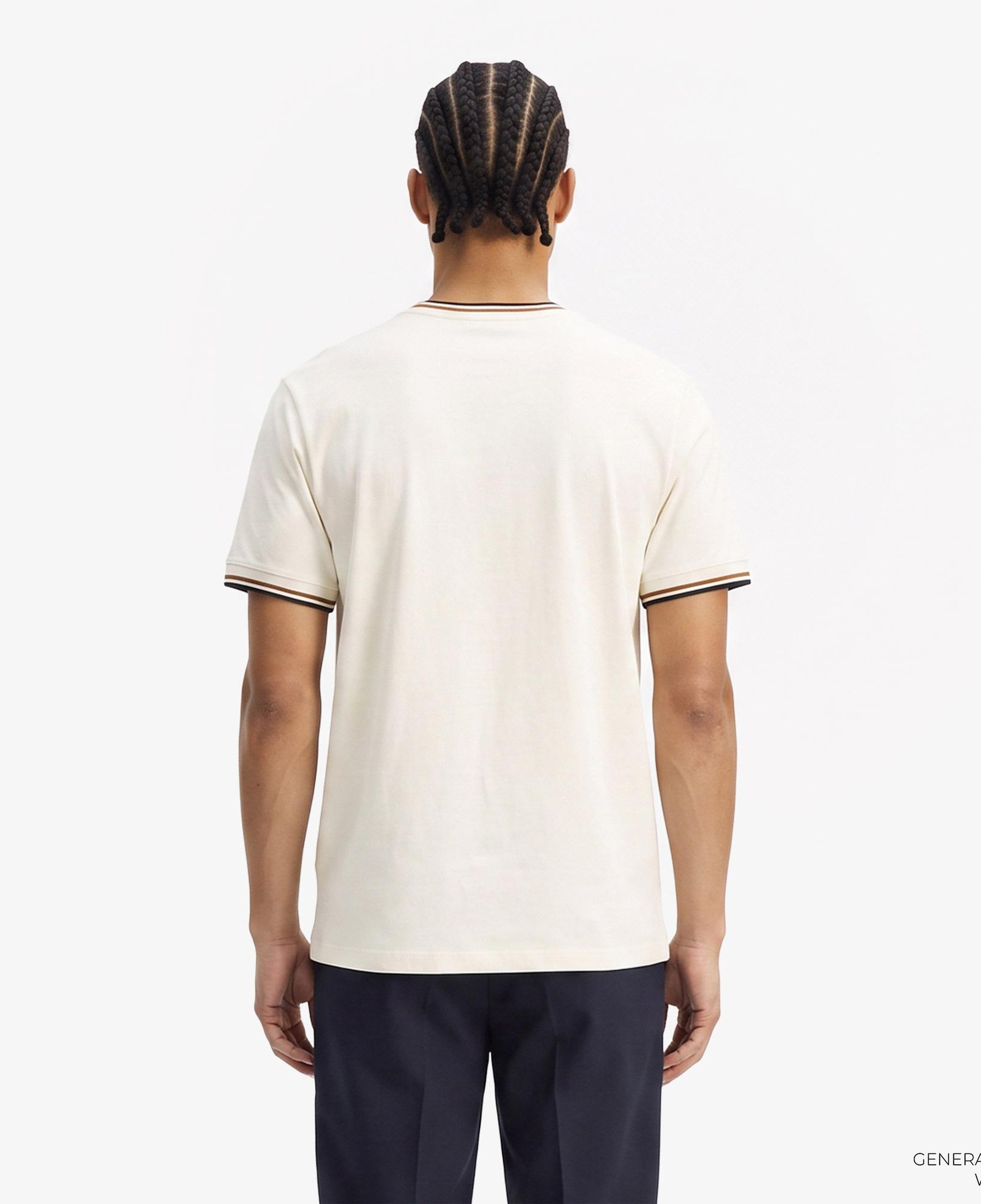 Fred Perry Twin Tipped Erkek Krem T-Shirt