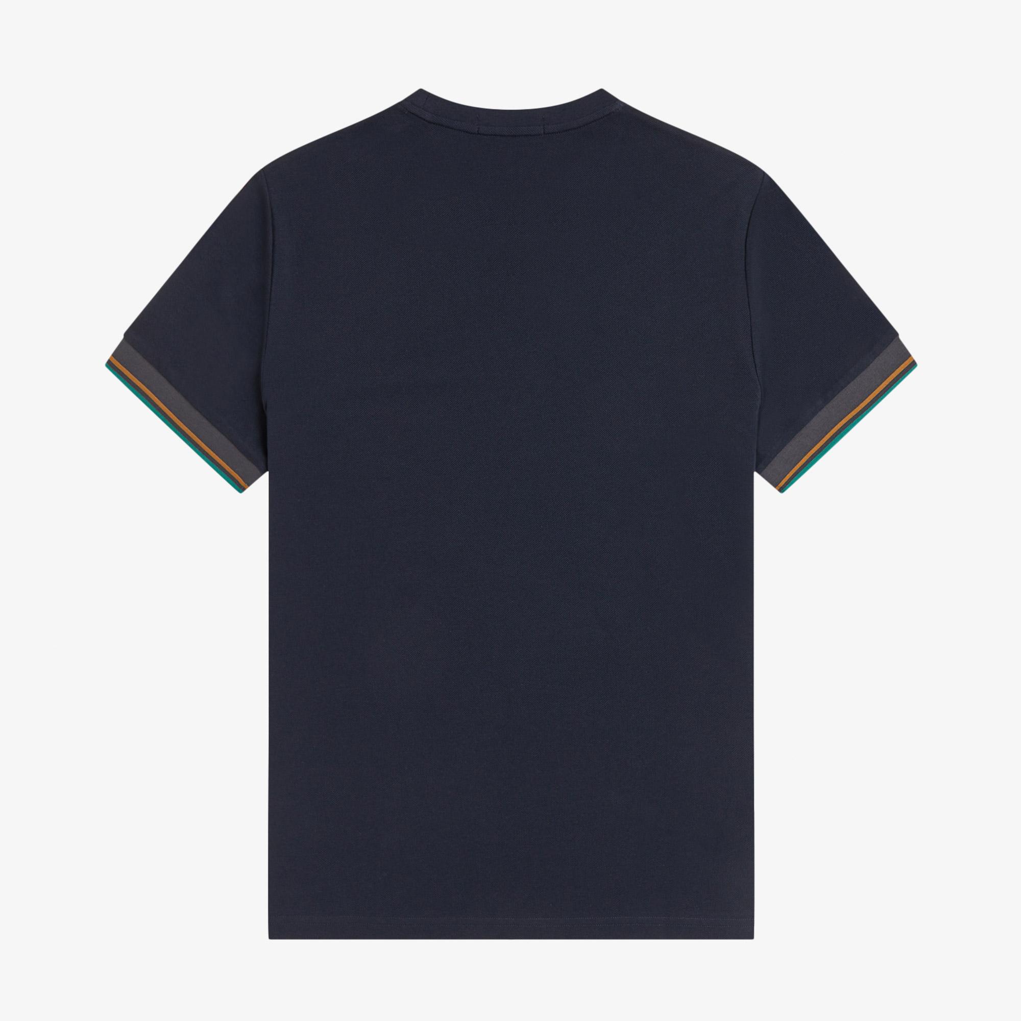 Fred Perry Twin Tipped Cuff Erkek Lacivert T-Shirt
