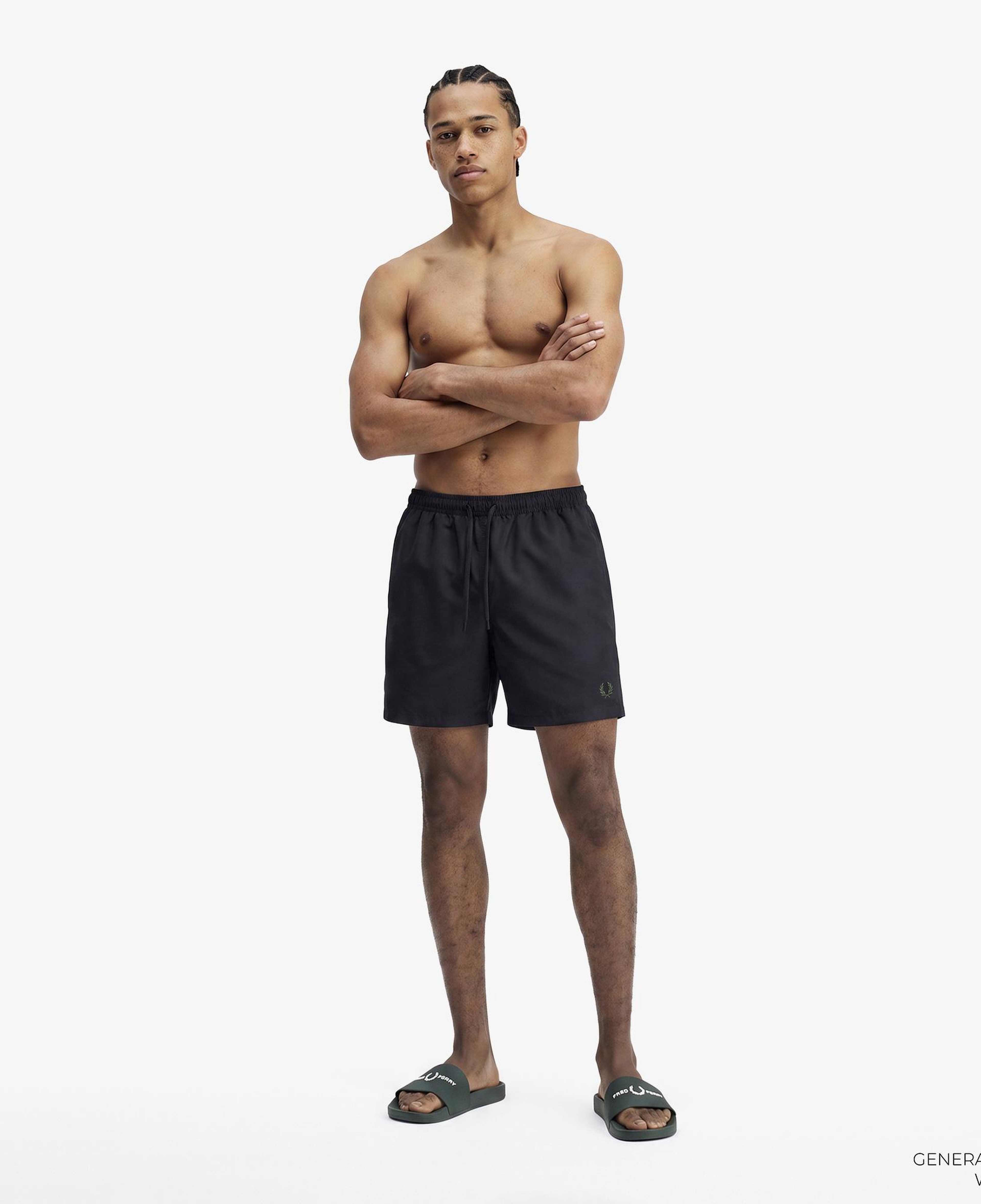 Fred Perry Erkek Siyah Deniz Şortu