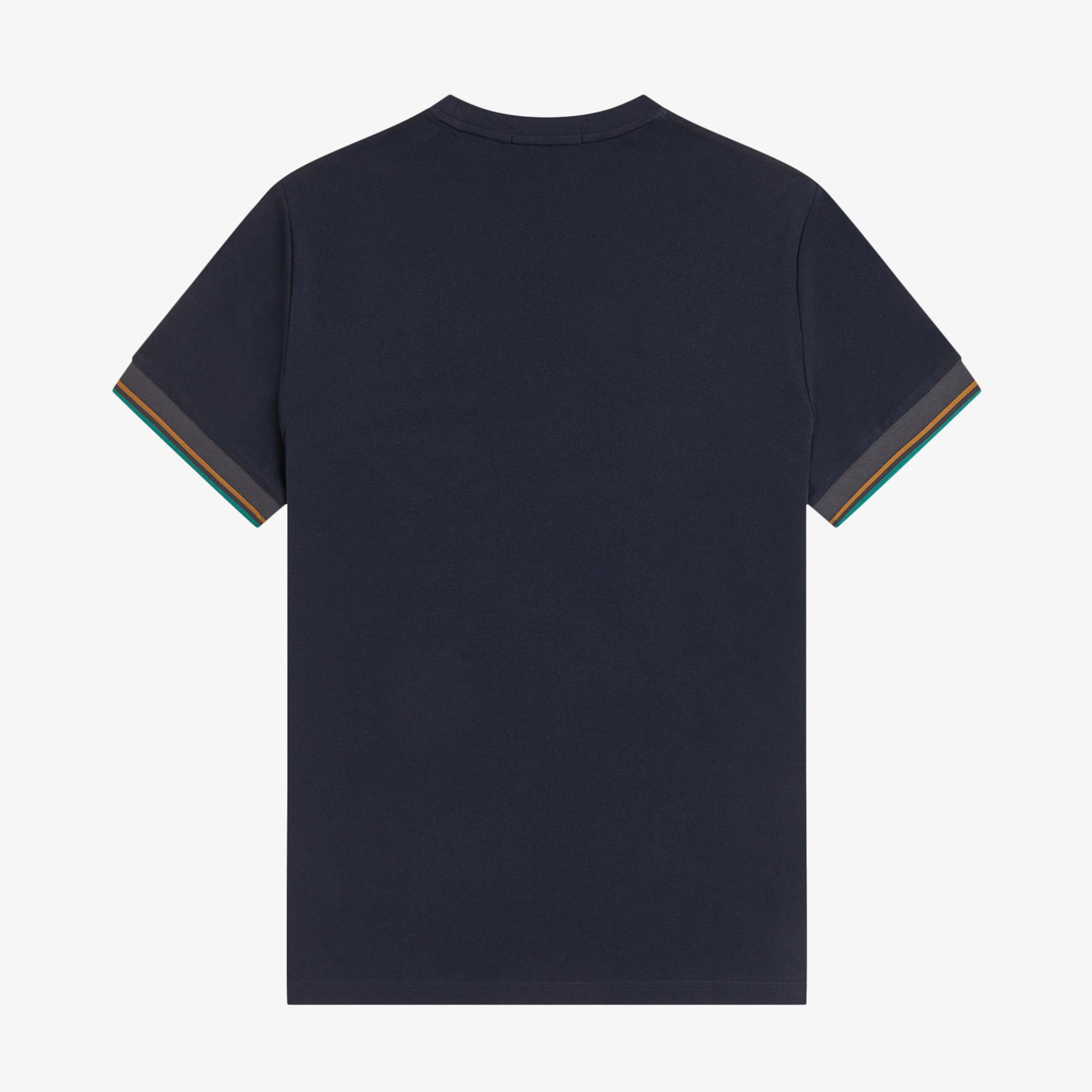 Fred Perry Twin Tipped Cuff Erkek Lacivert T-Shirt