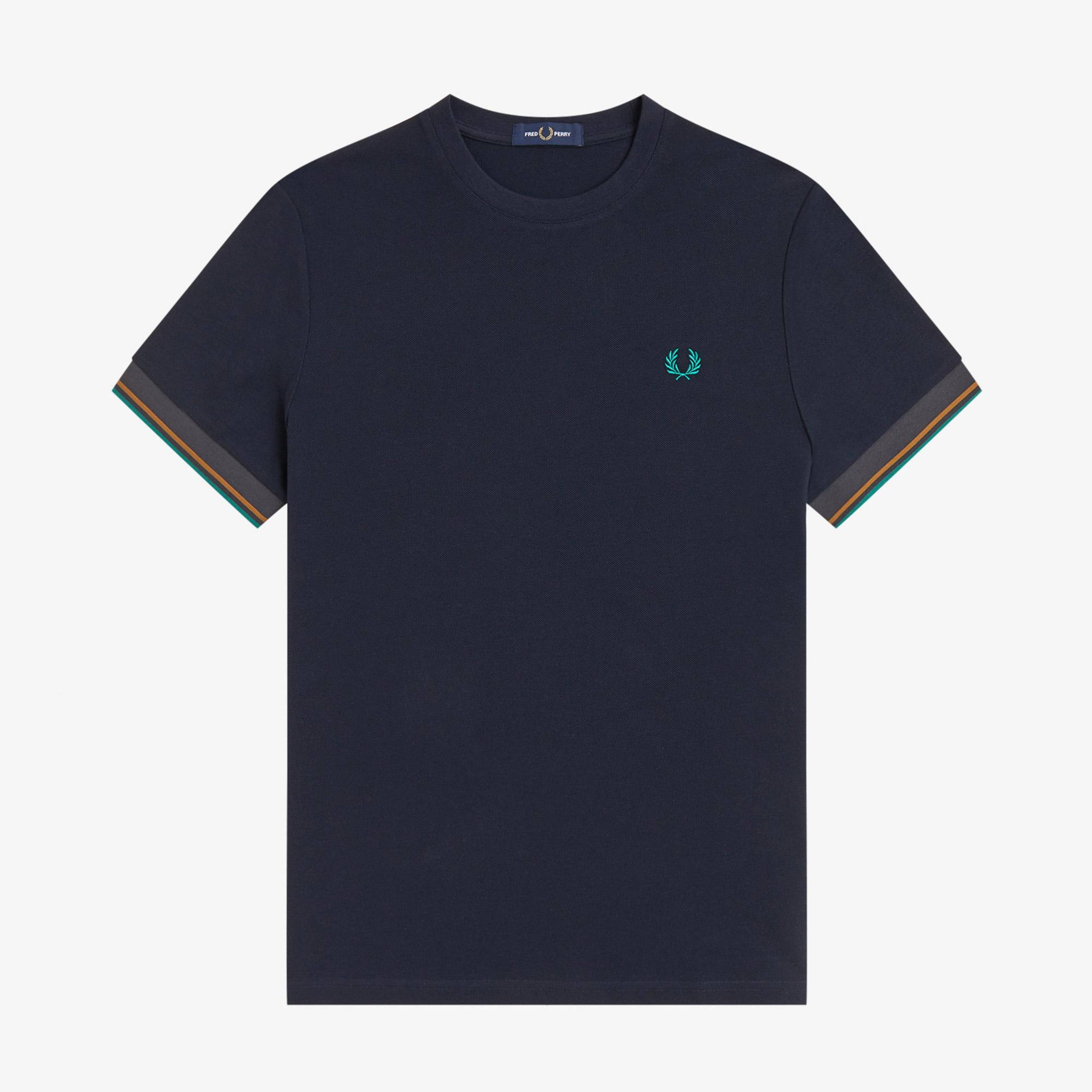 Fred Perry Twin Tipped Cuff Erkek Lacivert T-Shirt