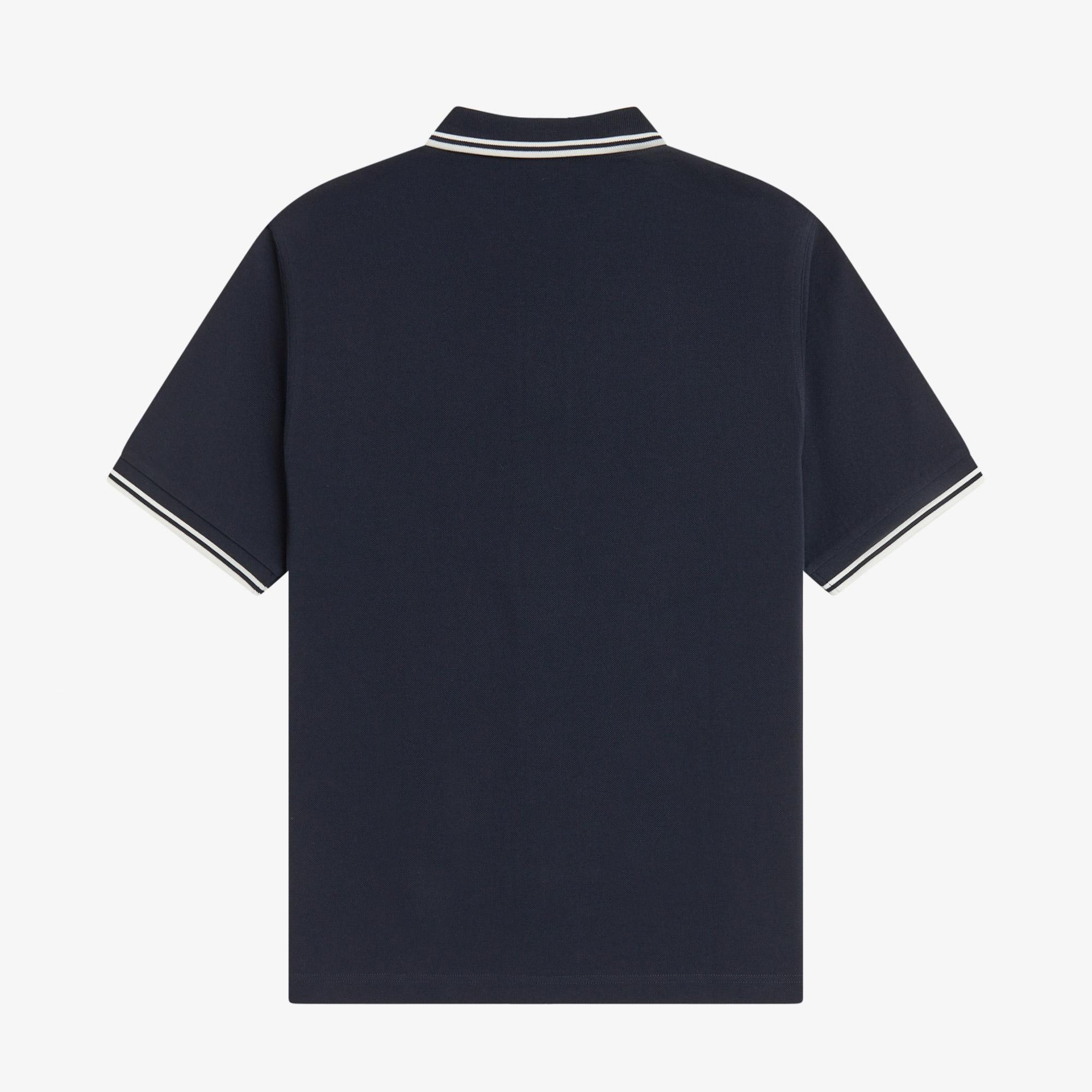 Fred Perry Button Through Erkek Lacivert Polo
