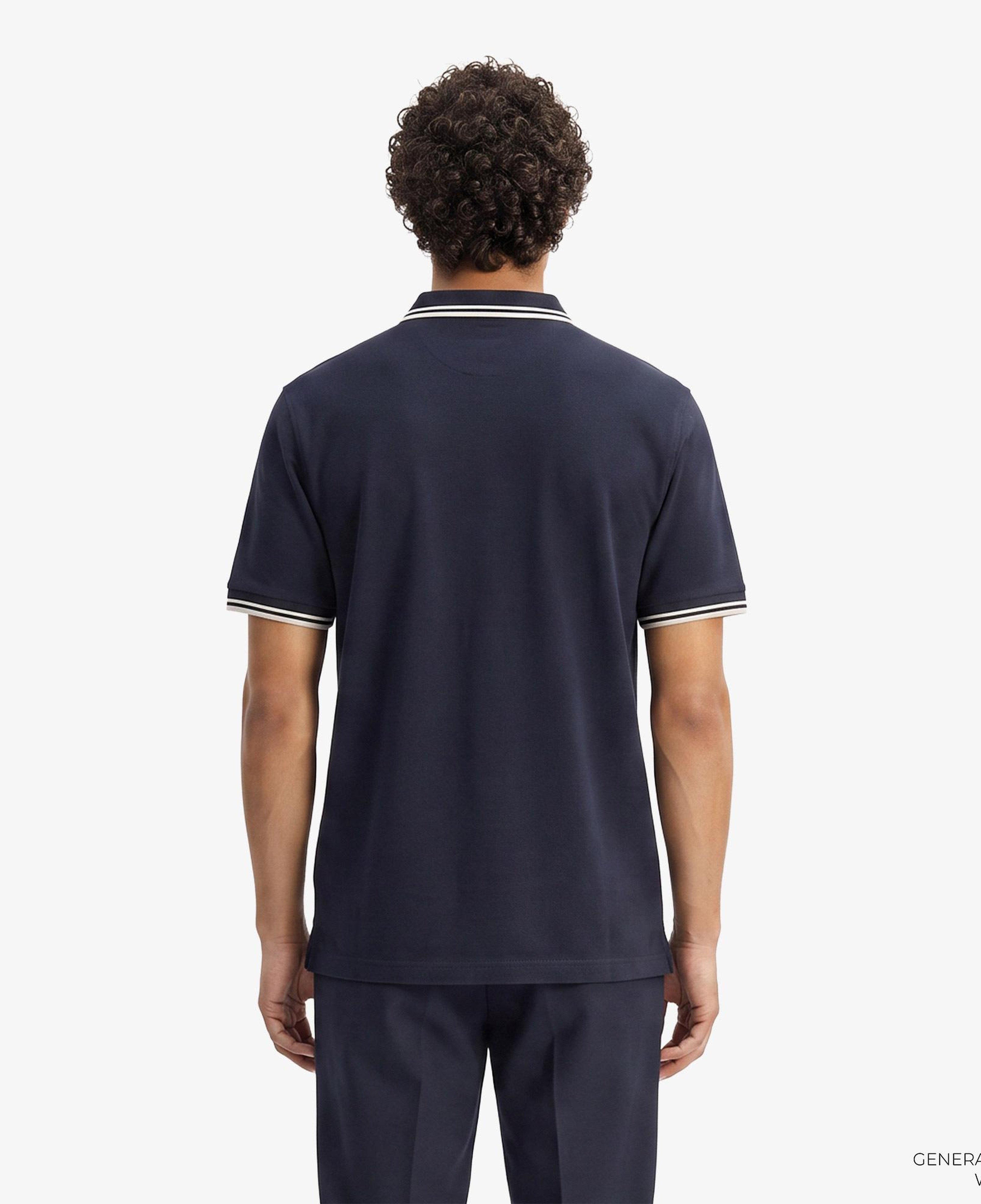 Fred Perry Button Through Erkek Lacivert Polo