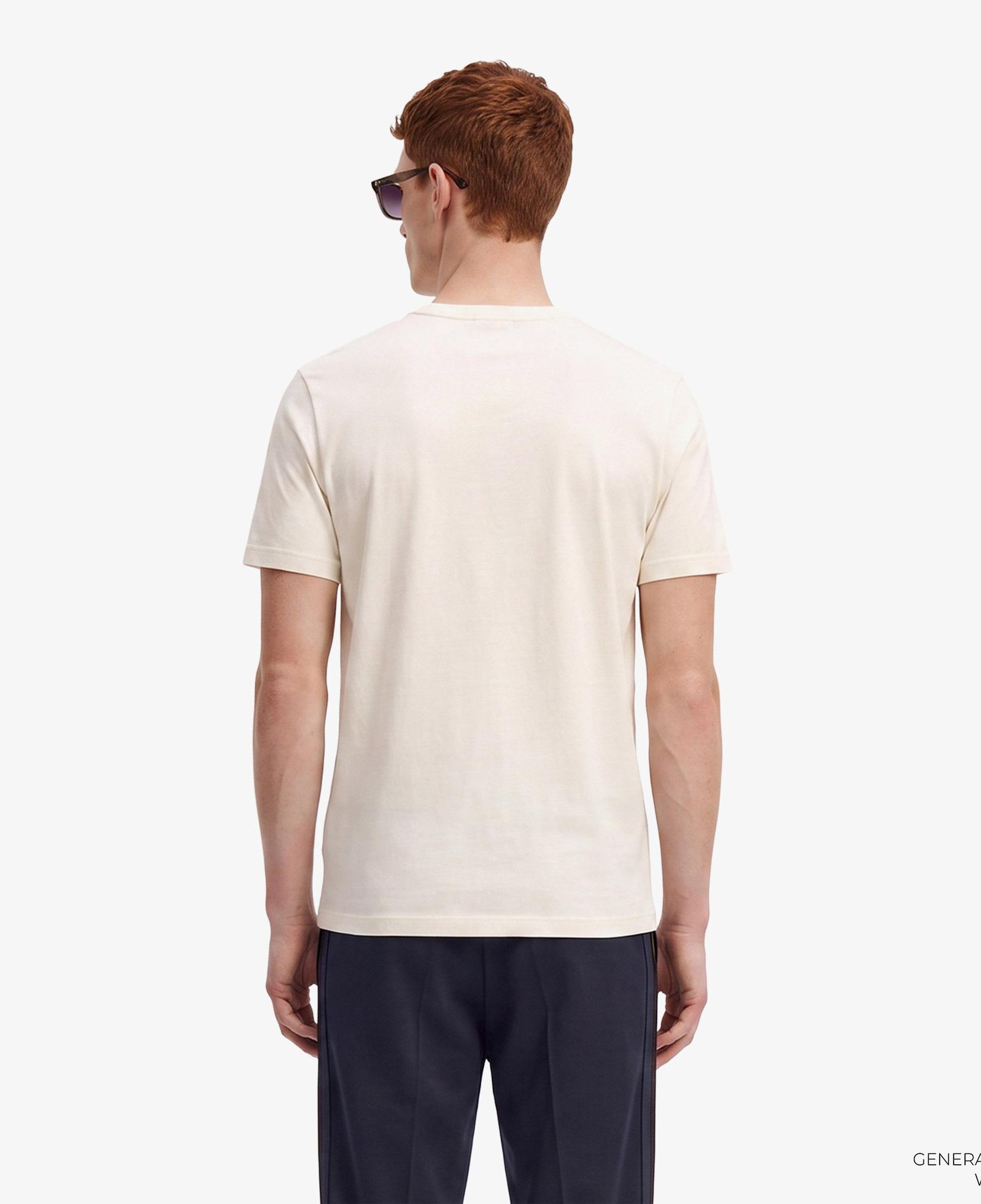 Fred Perry Ringer Erkek Krem T-Shirt