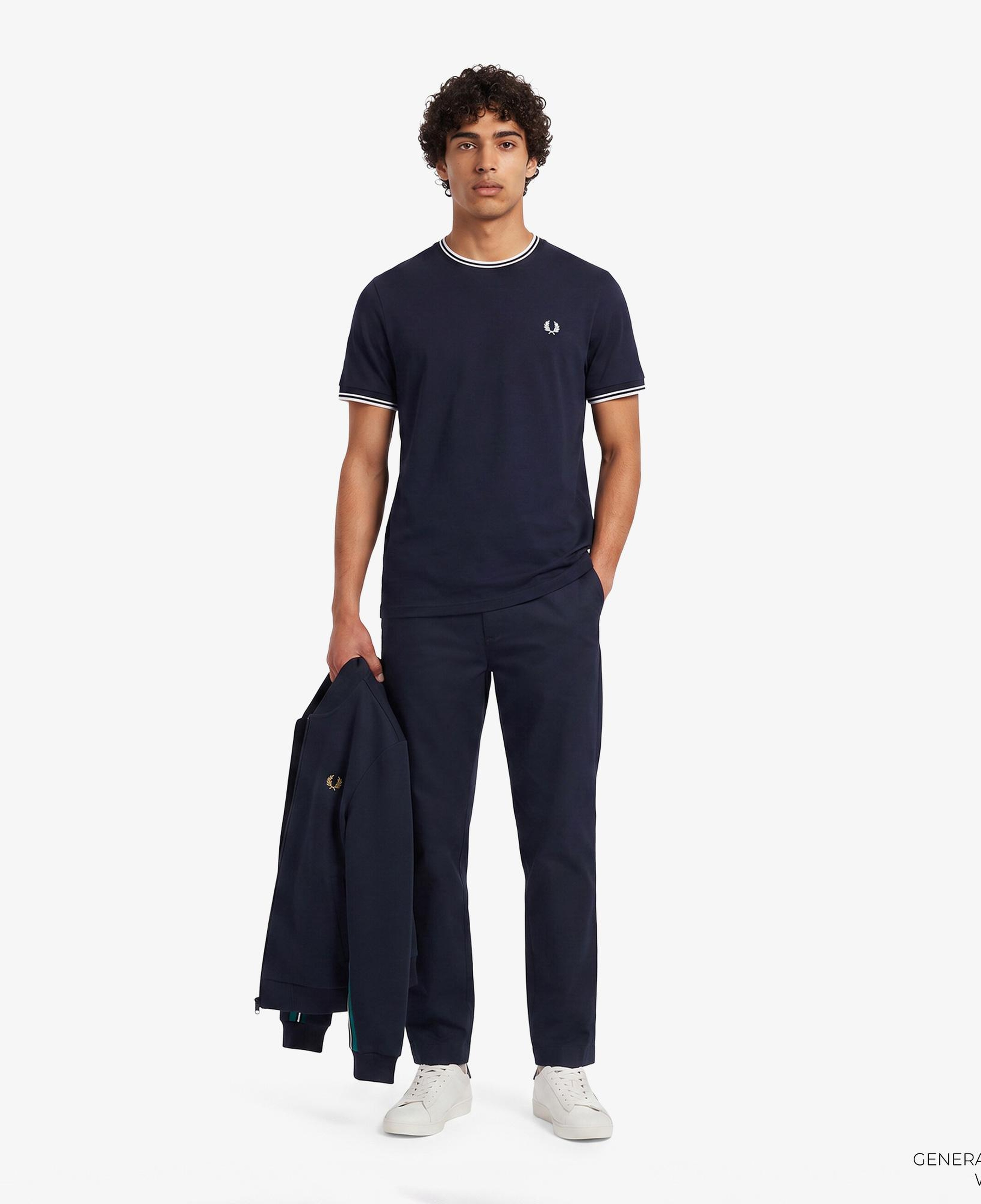 Fred Perry Twin Tipped Erkek Lacivert T-Shirt
