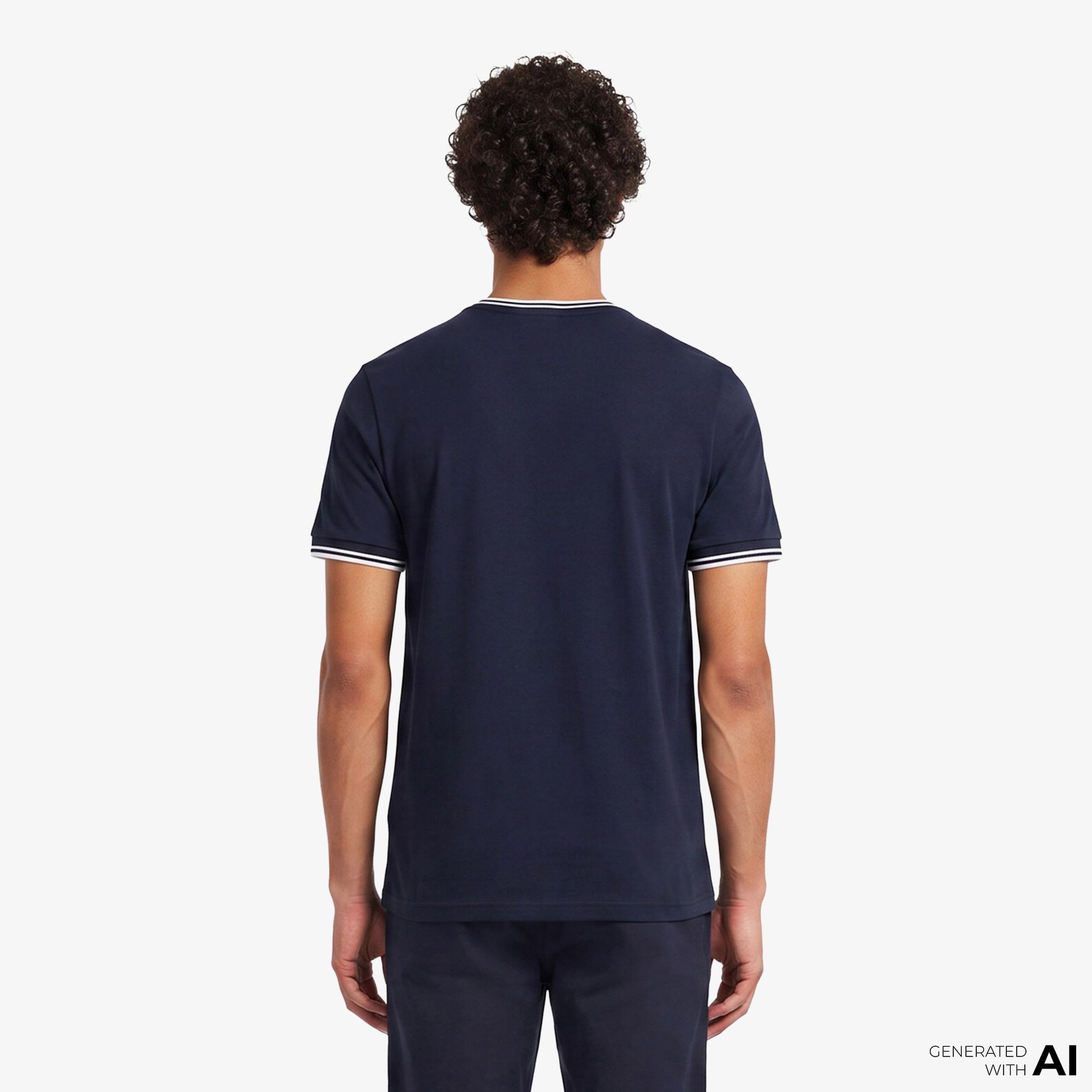Fred Perry Twin Tipped Erkek Lacivert T-Shirt