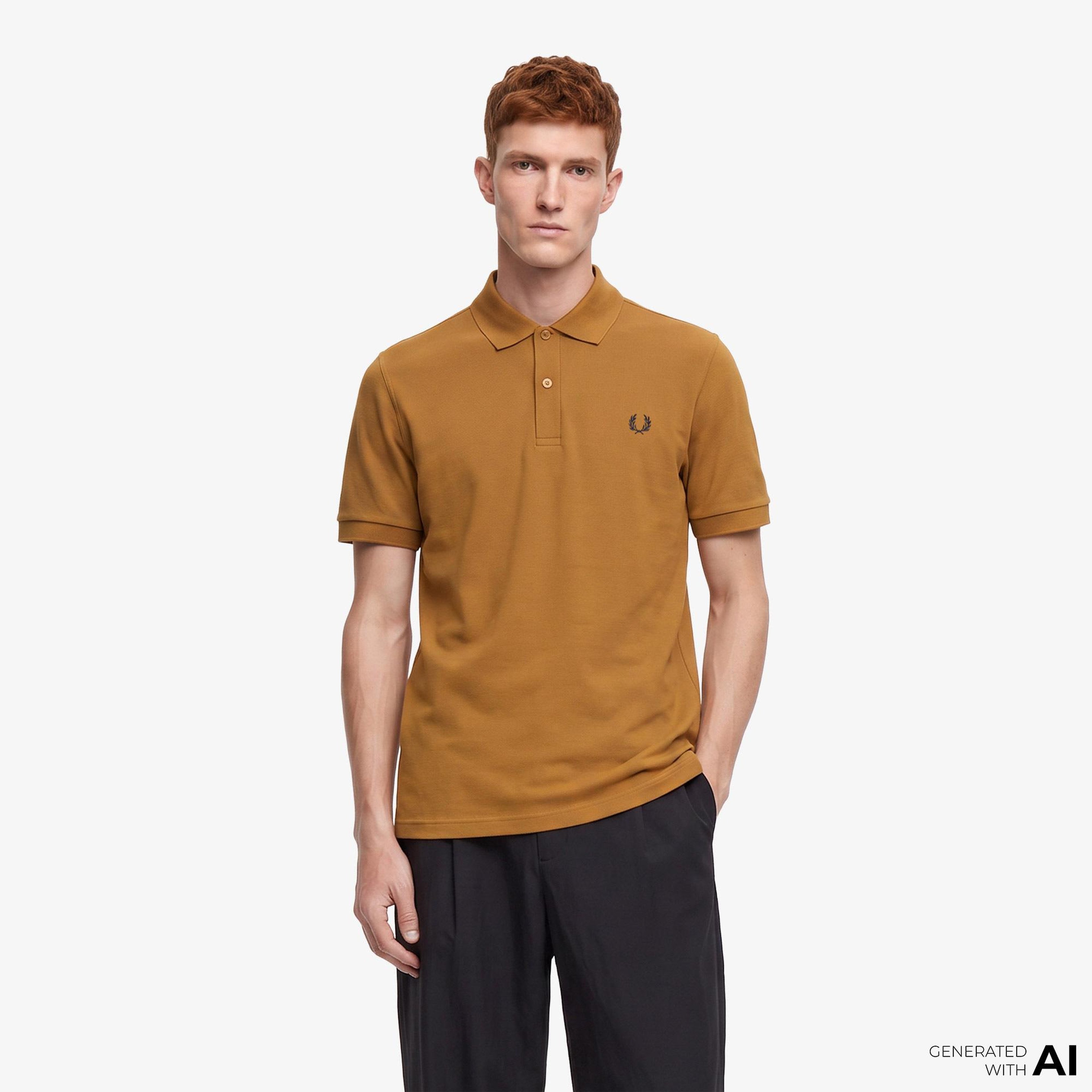 Fred Perry Erkek Kahverengi Polo