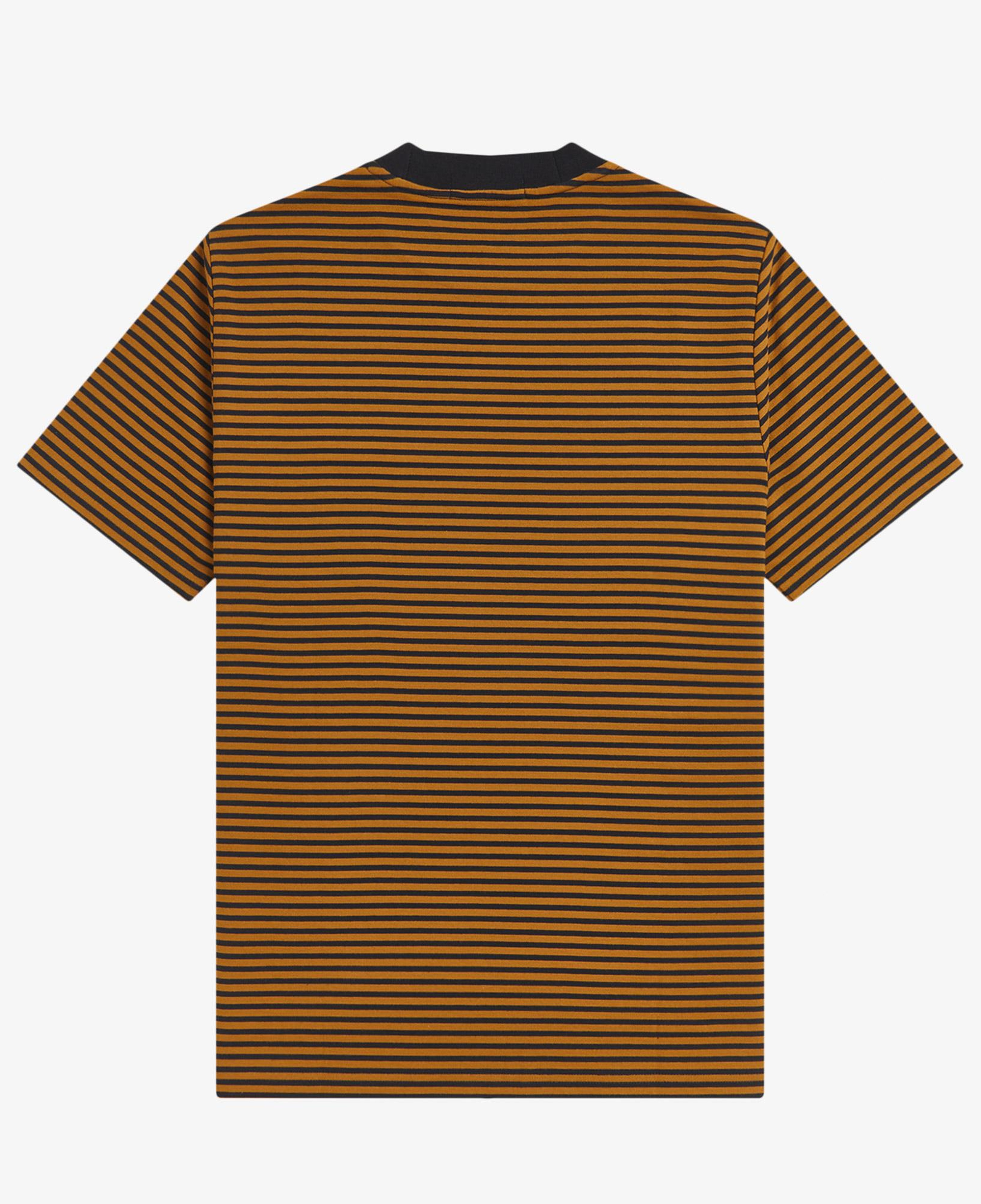 Fred Perry Fine Stripe Heavy Weight Erkek Siyah T-Shirt