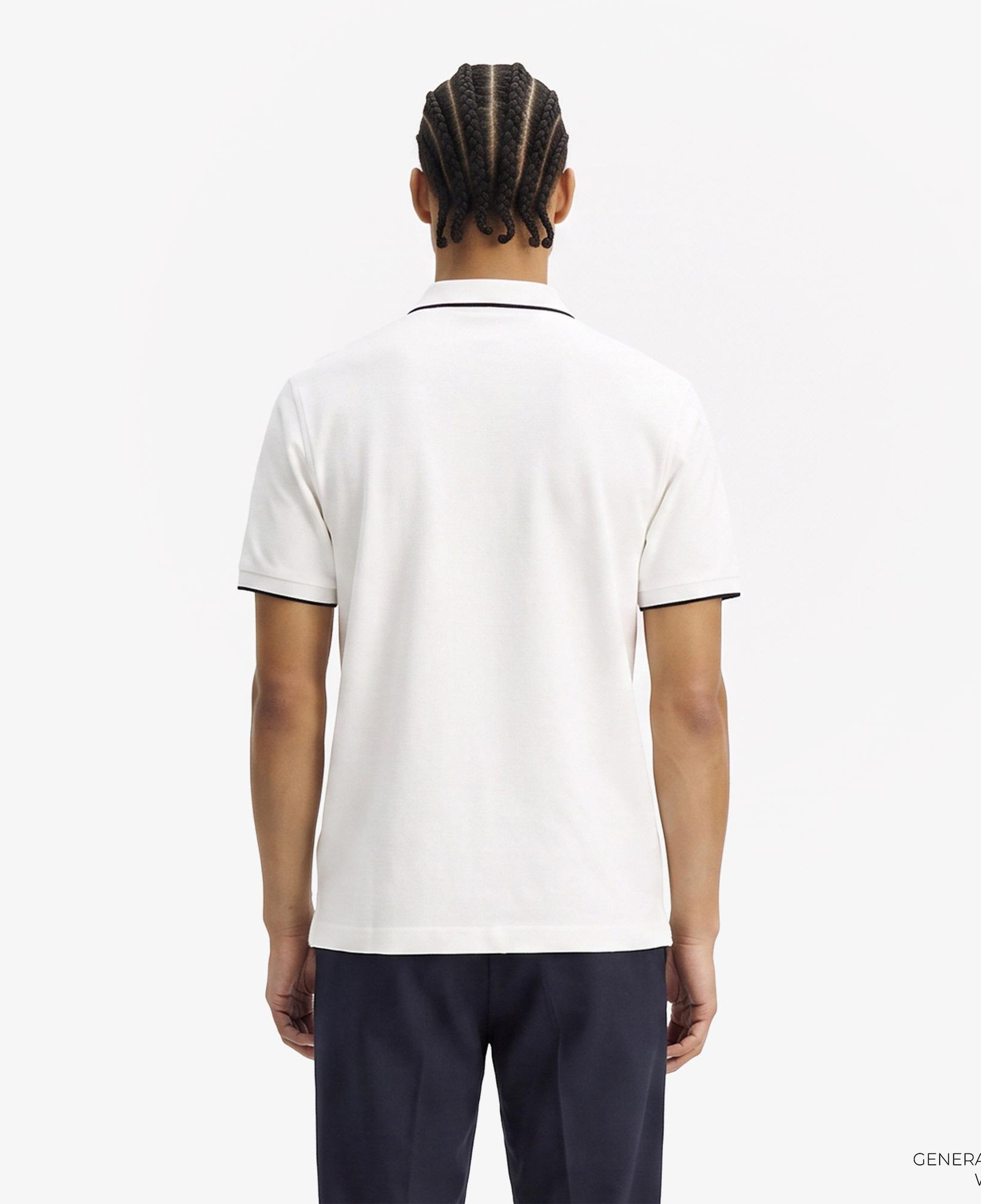 Fred Perry Crepe Pique Erkek Beyaz Polo