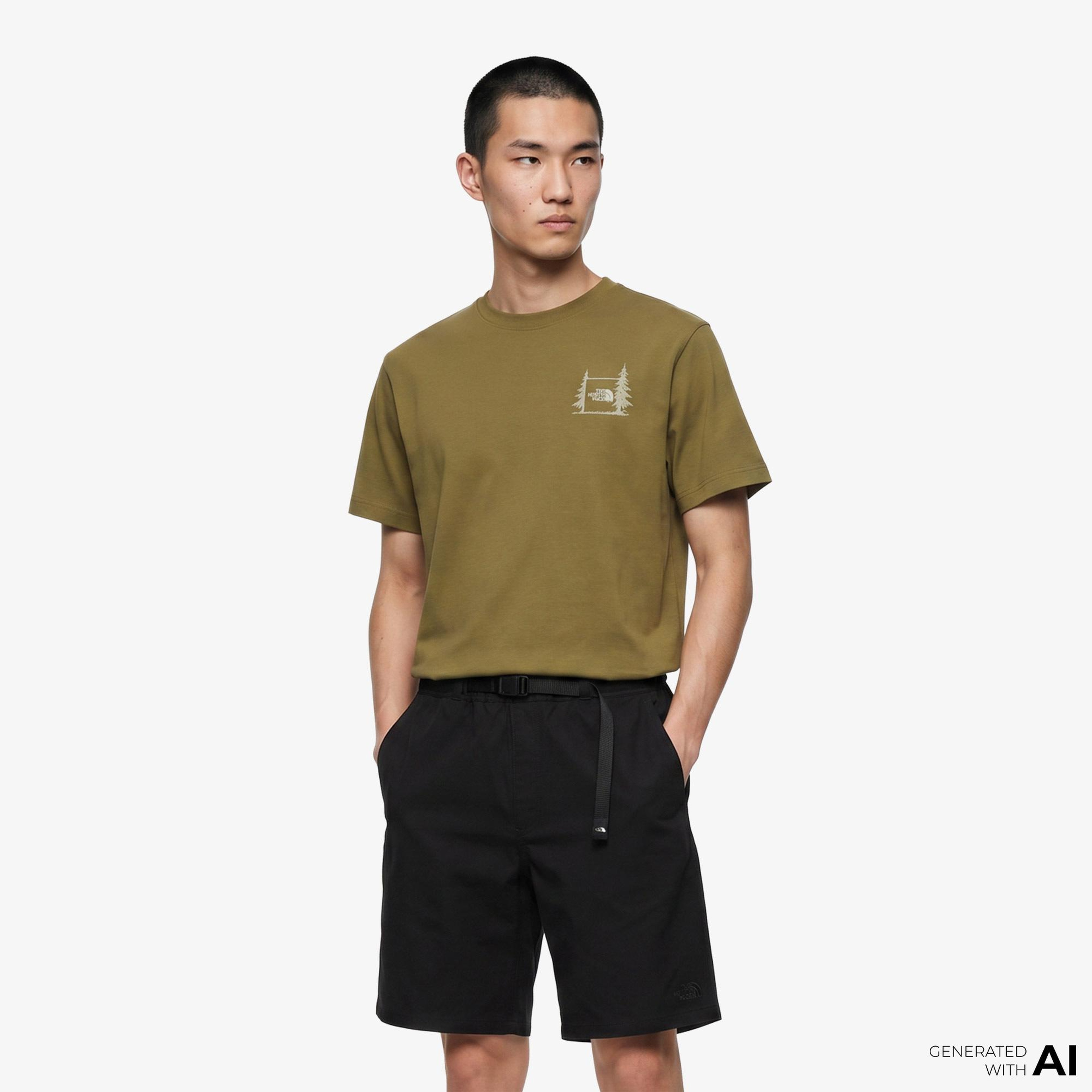 The North Face Camping Relaxed Erkek Sarı T-Shirt