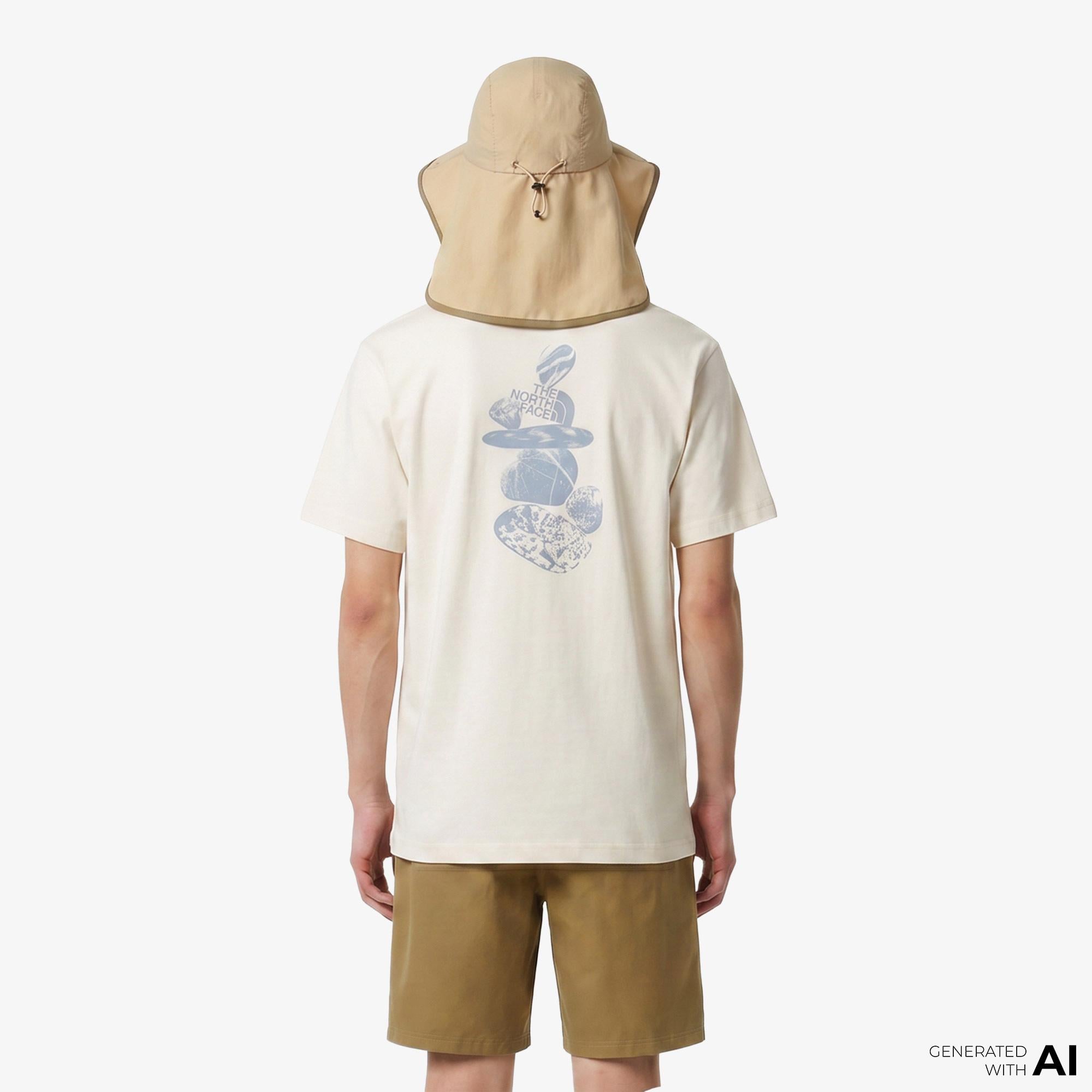 The North Face Stones Relaxed Erkek Beyaz T-Shirt